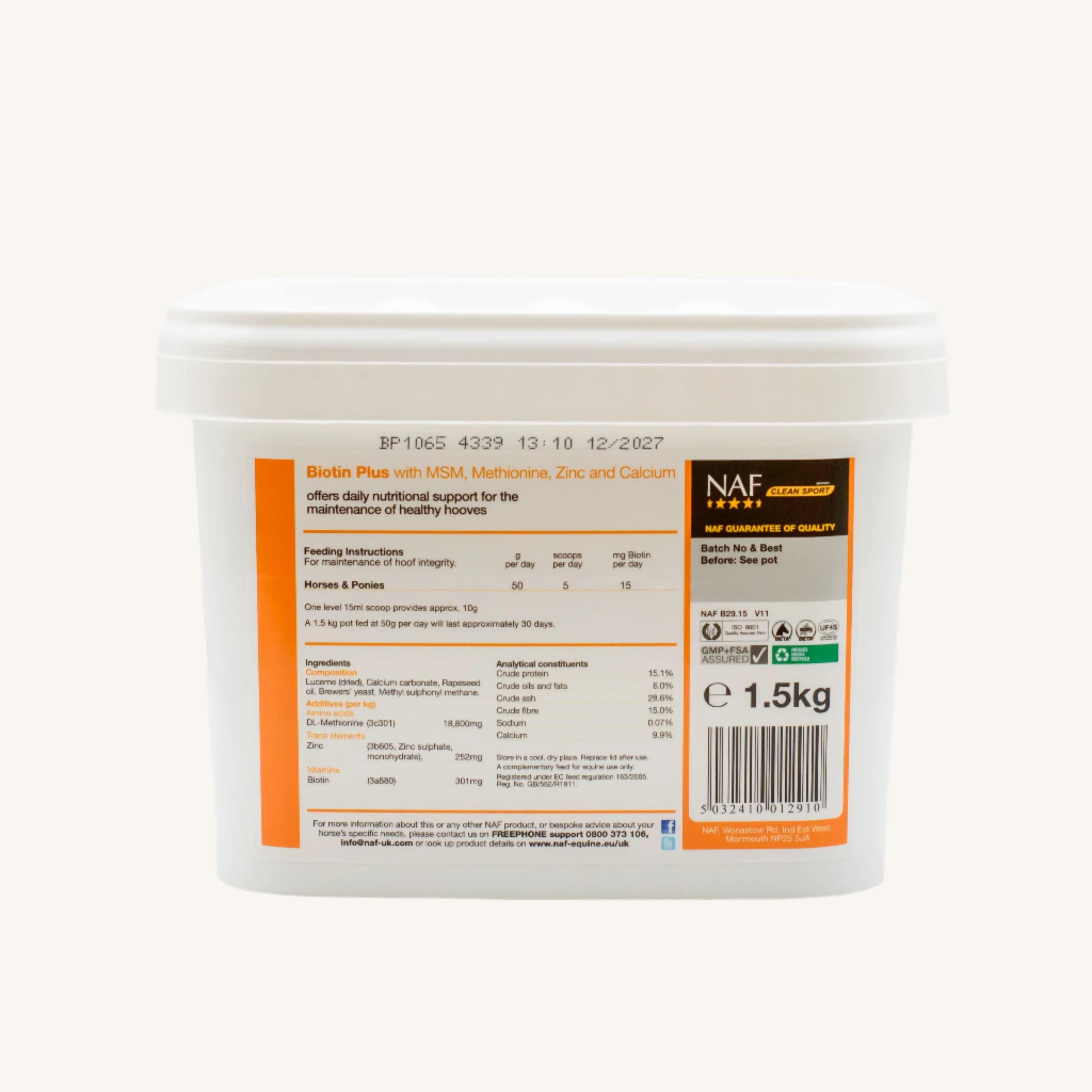 naf-equine Biotin Plus Powder Supplement