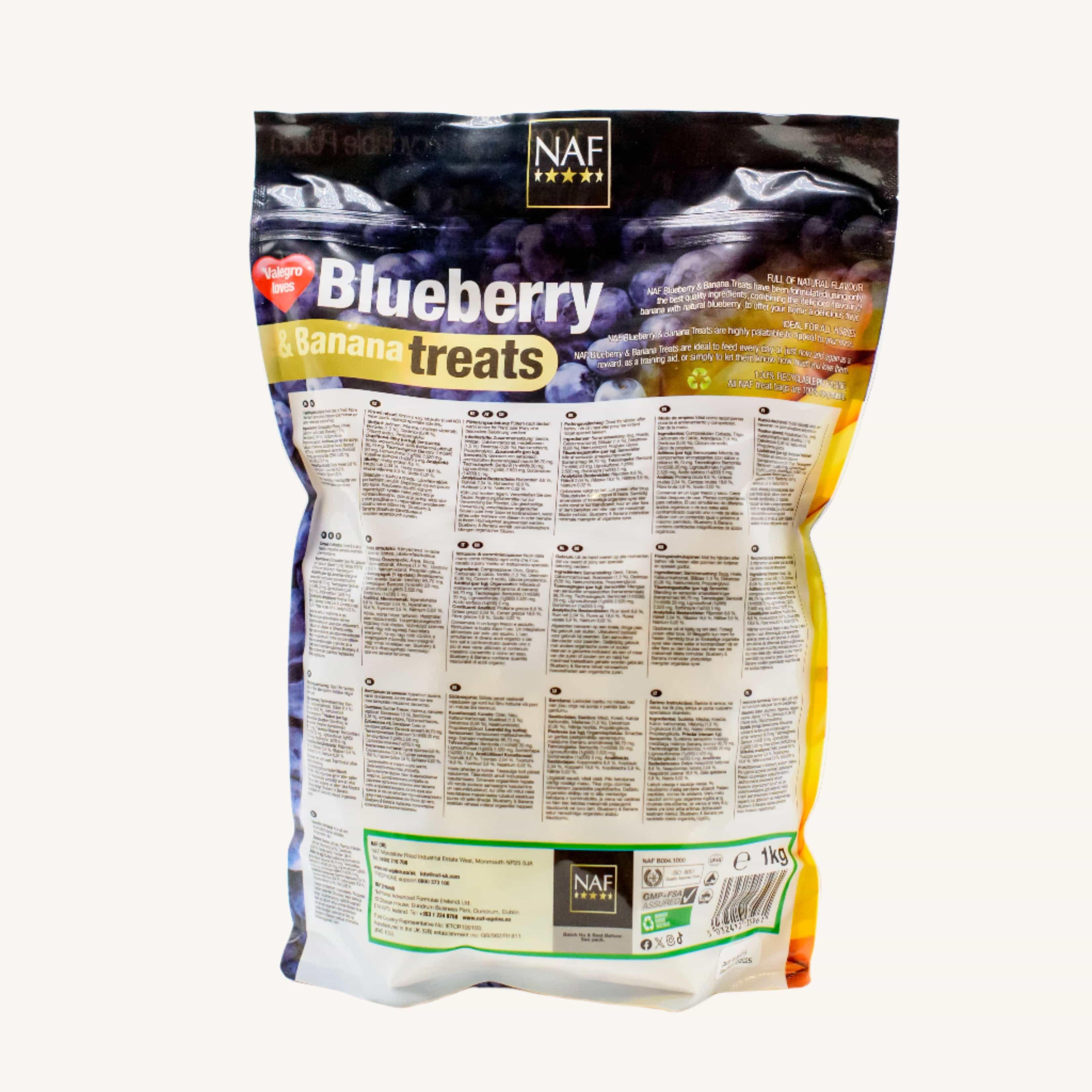 naf-equine Blueberry & Banana Treats 1 kg Treat