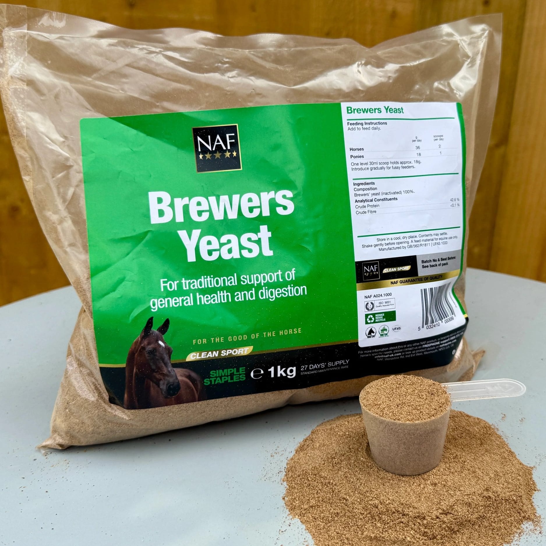naf-equine Brewers Yeast 1 kg Powder Supplement