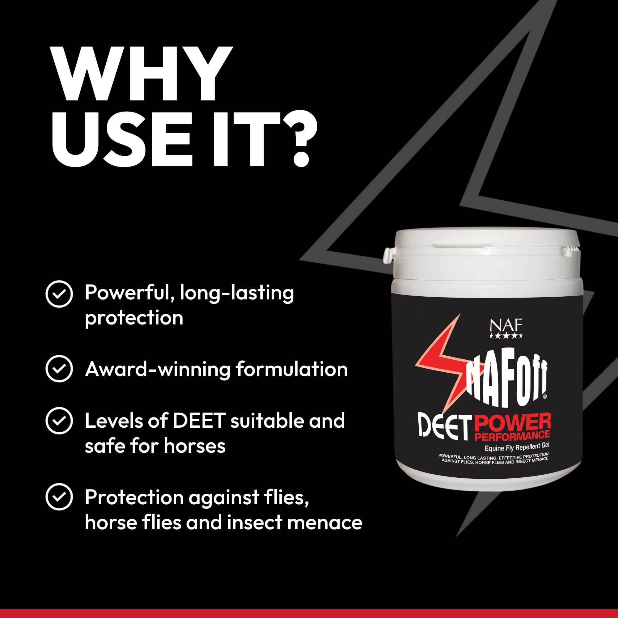 naf-equine Deet Power Performance Gel 750 ml Gel