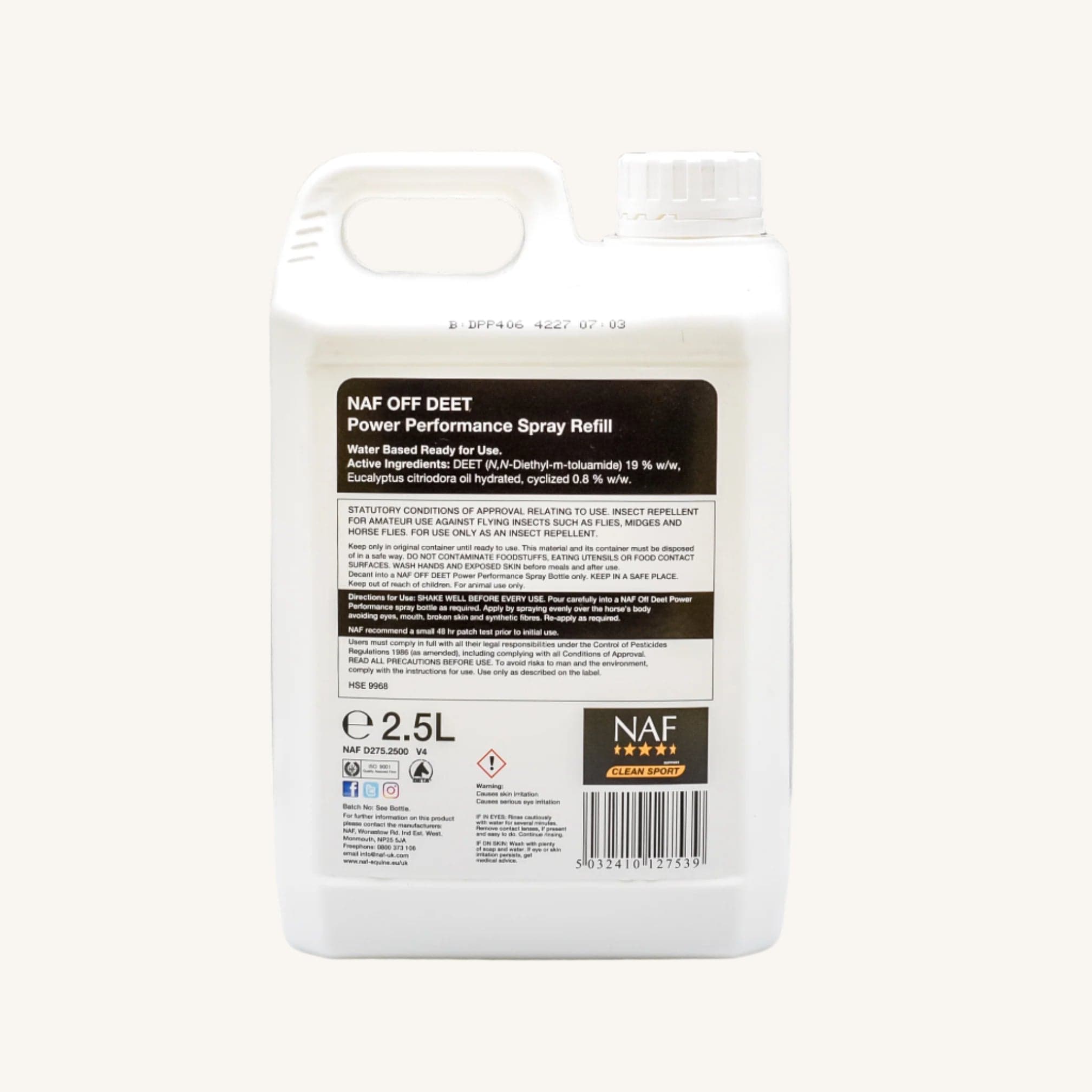 naf-equine Deet Power Performance Spray Spray