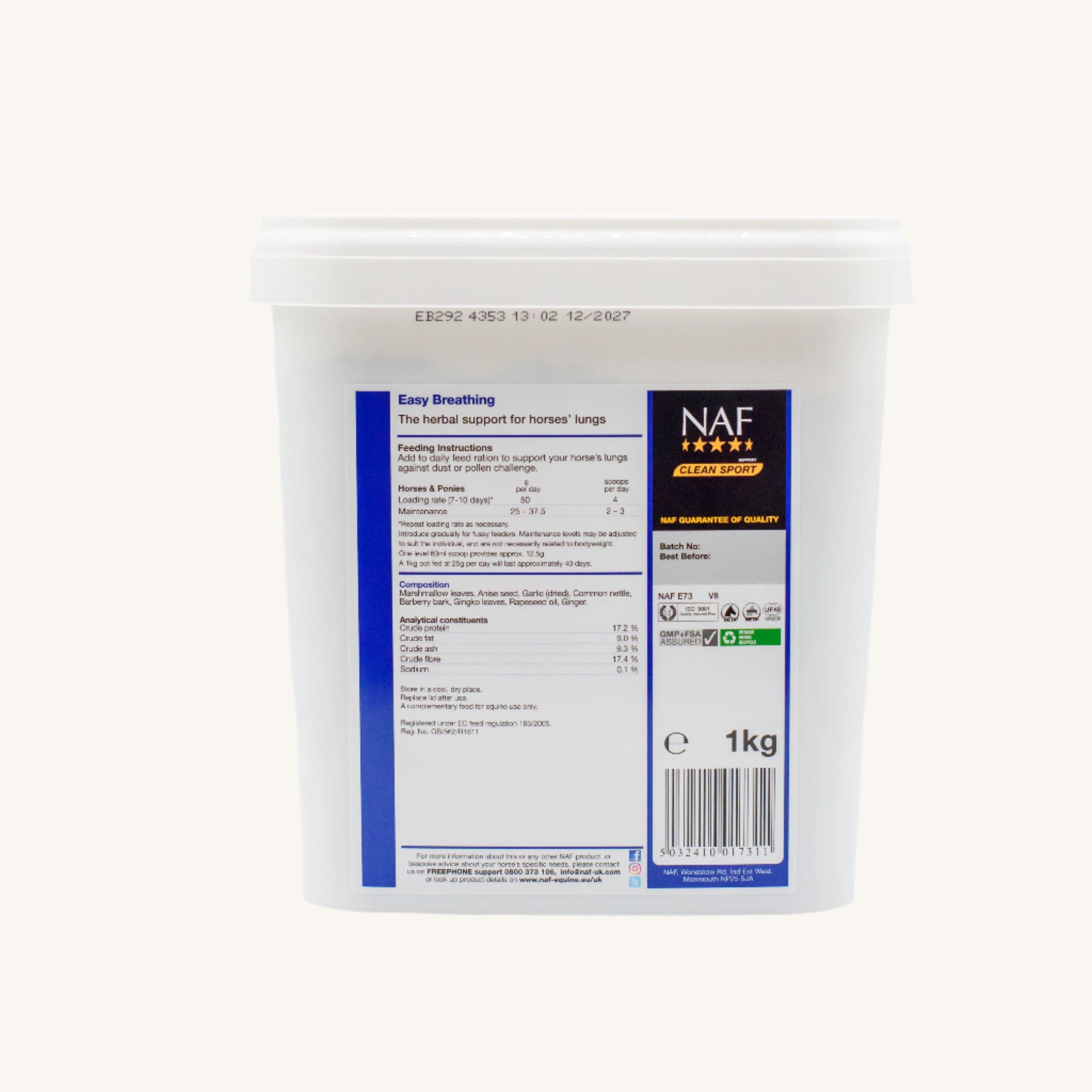 naf-equine Easy Breathing 1 kg Powder Supplement