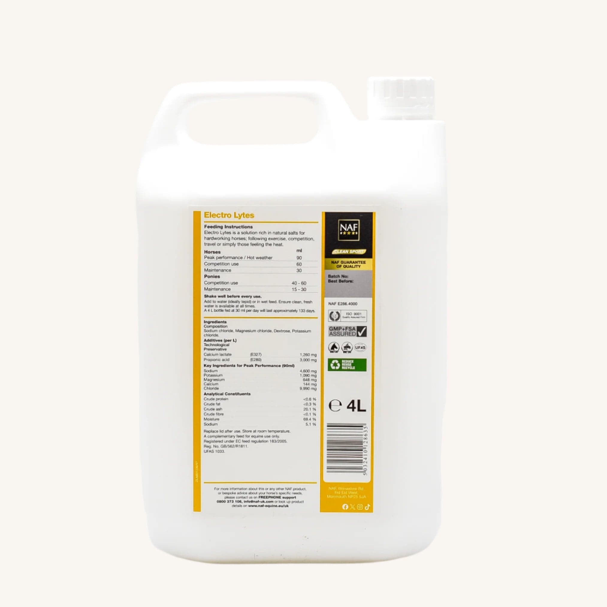 naf-equine Electro Lytes Liquid Liquid Supplement