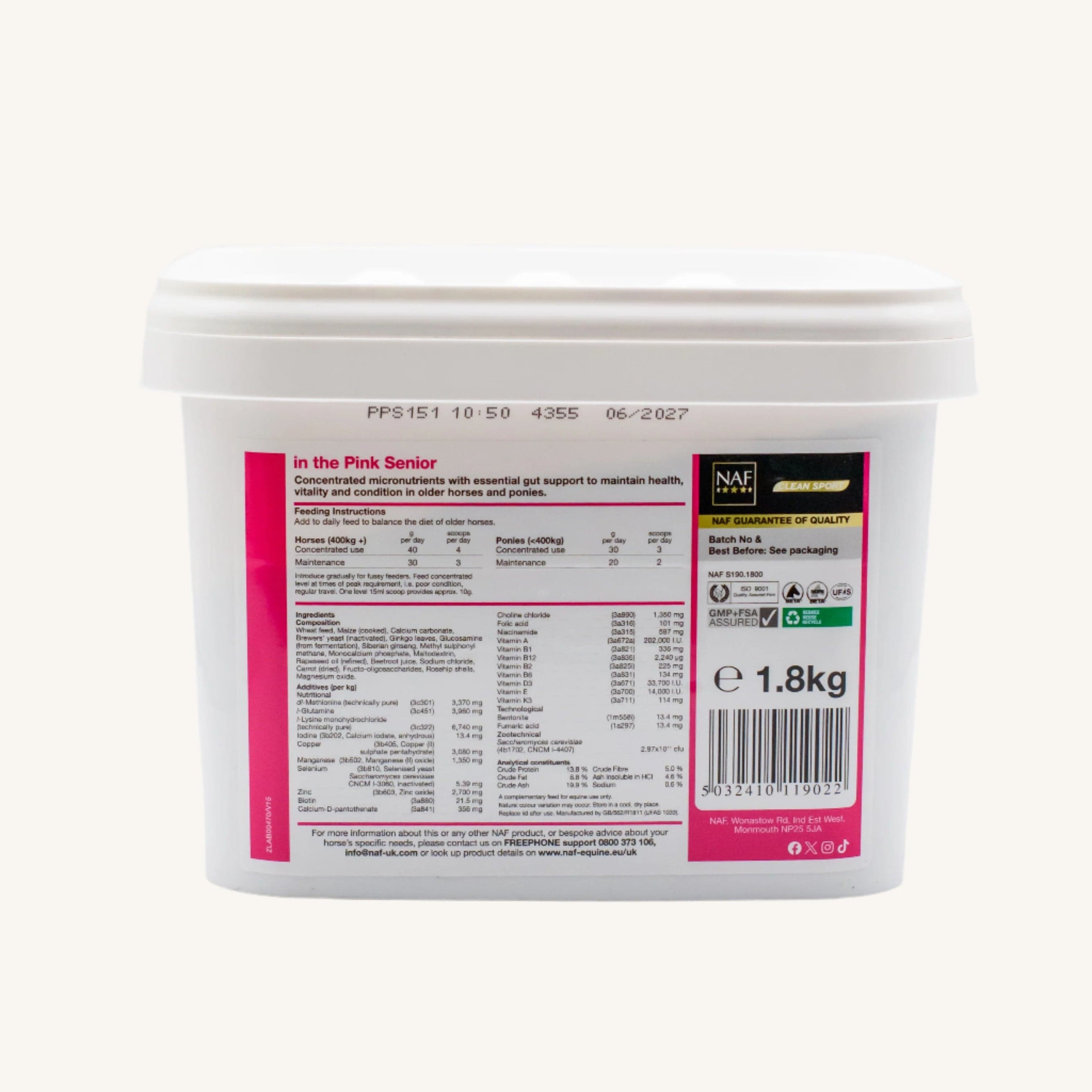 naf-equine In The Pink Senior Powder Supplement