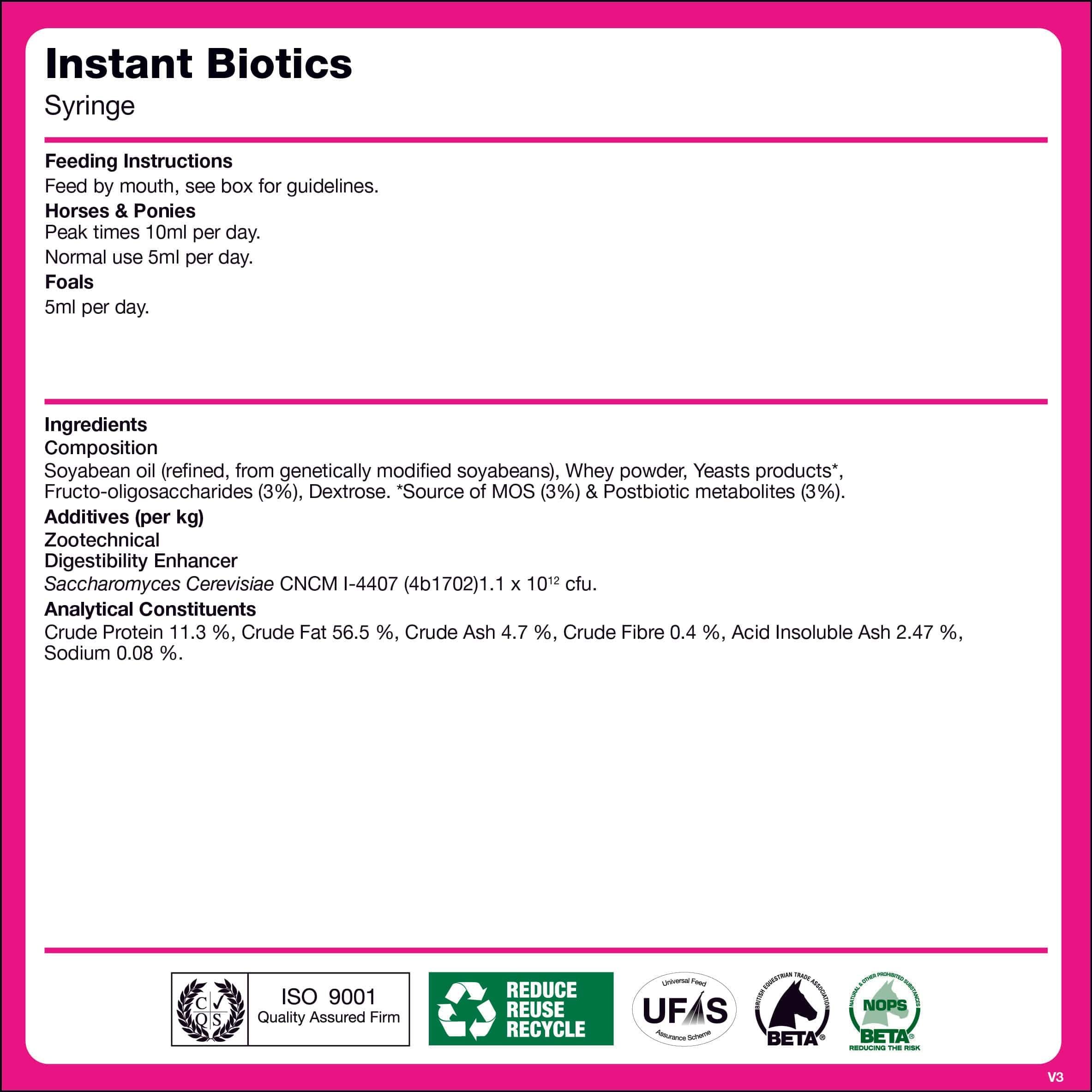 naf-equine Instant Biotics 30 ml Liquid Supplement