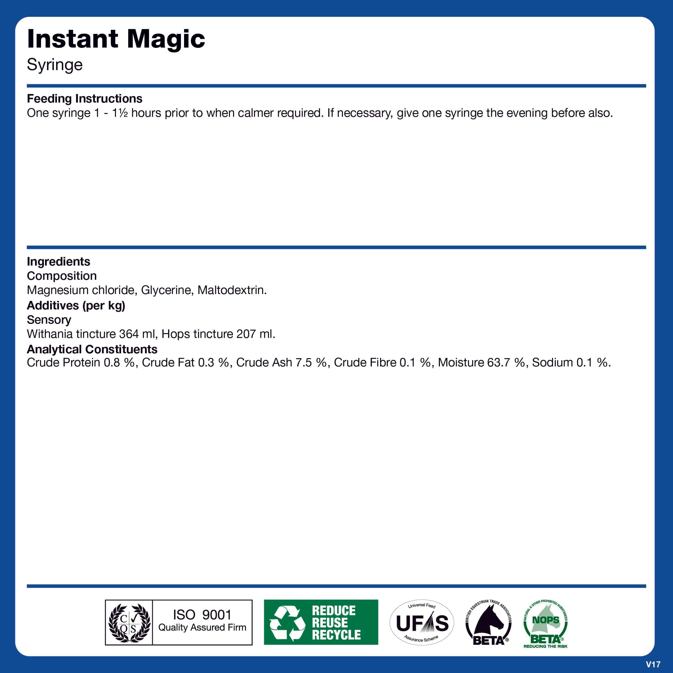 naf-equine Instant Magic 3 X 30 ml Liquid Supplement