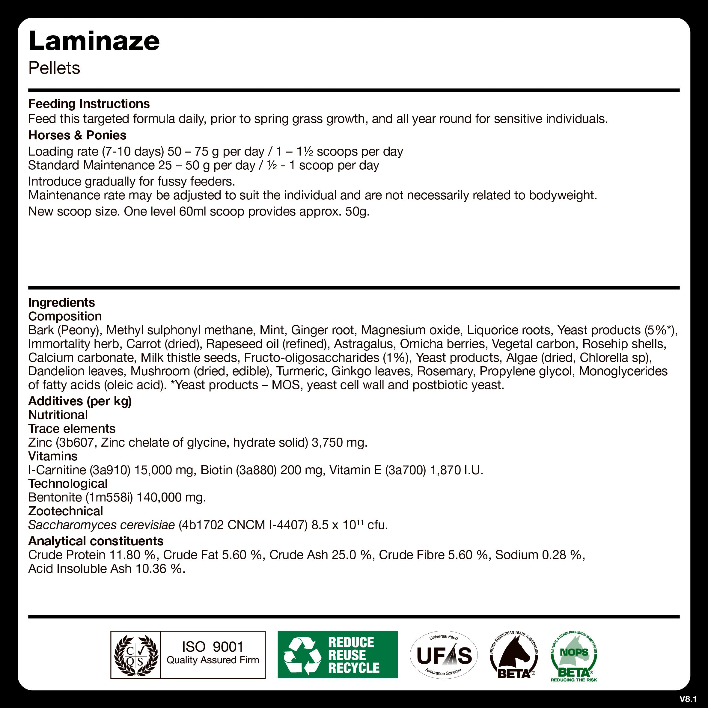 naf-equine Laminaze Pellet Supplement