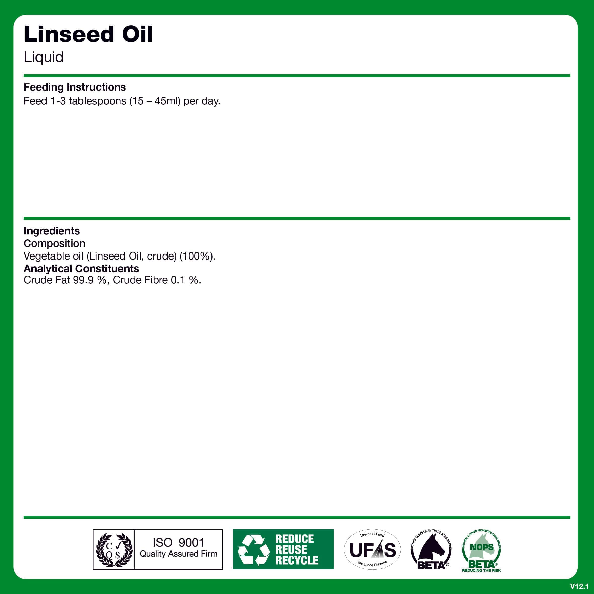 naf-equine Linseed Oil Liquid Supplement
