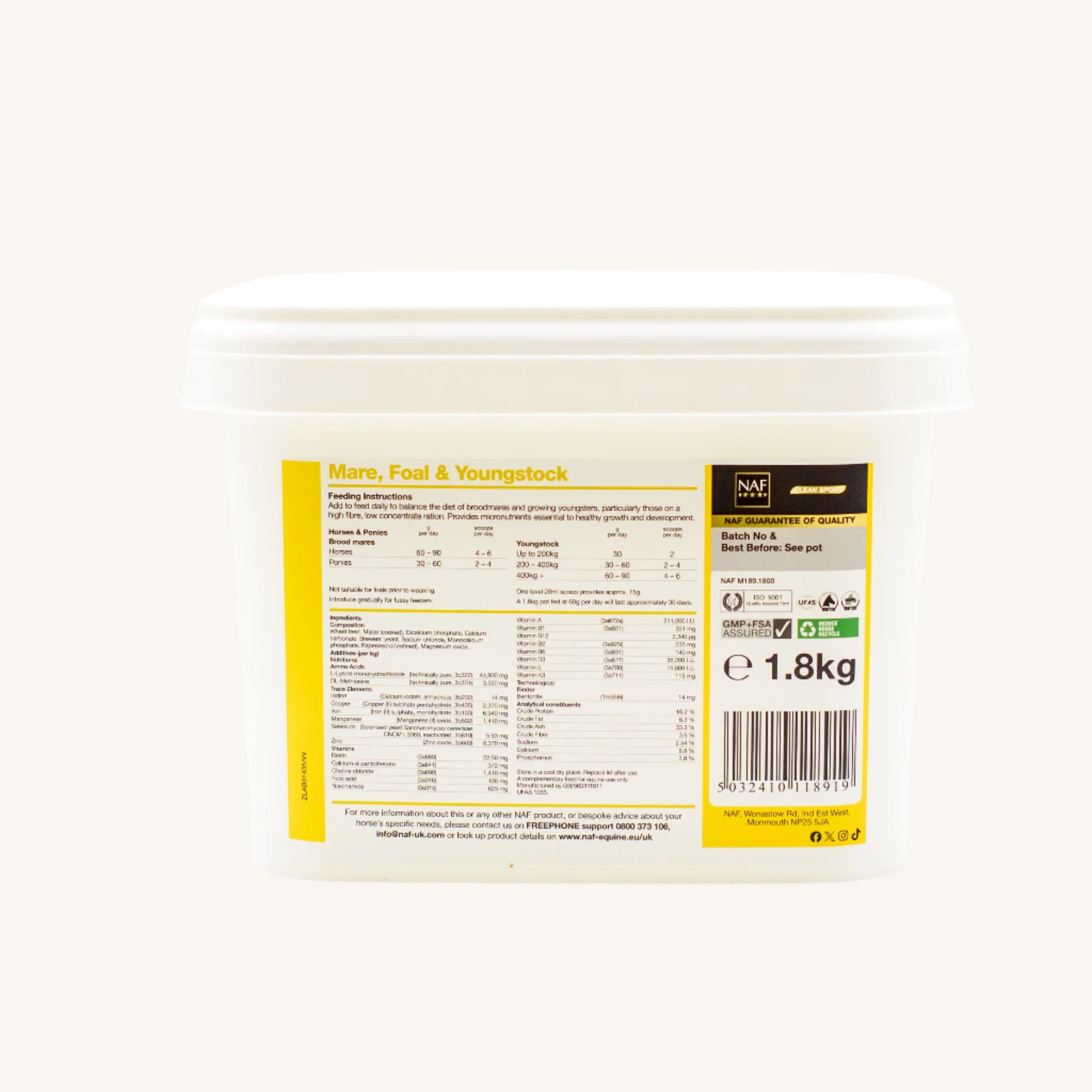 naf-equine Mare, Foal & Youngstock Powder Supplement