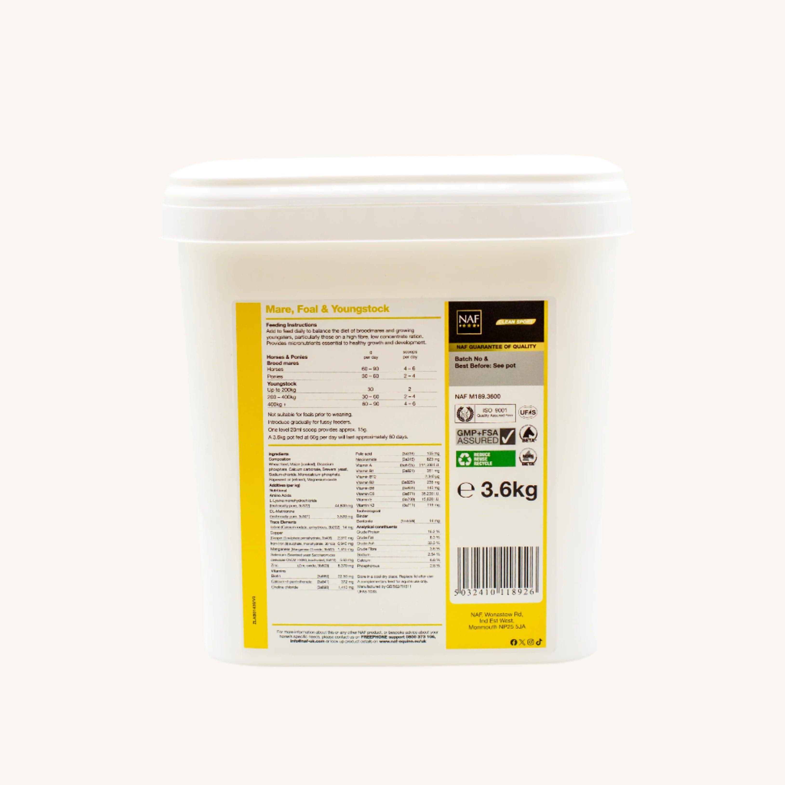 naf-equine Mare, Foal & Youngstock Powder Supplement