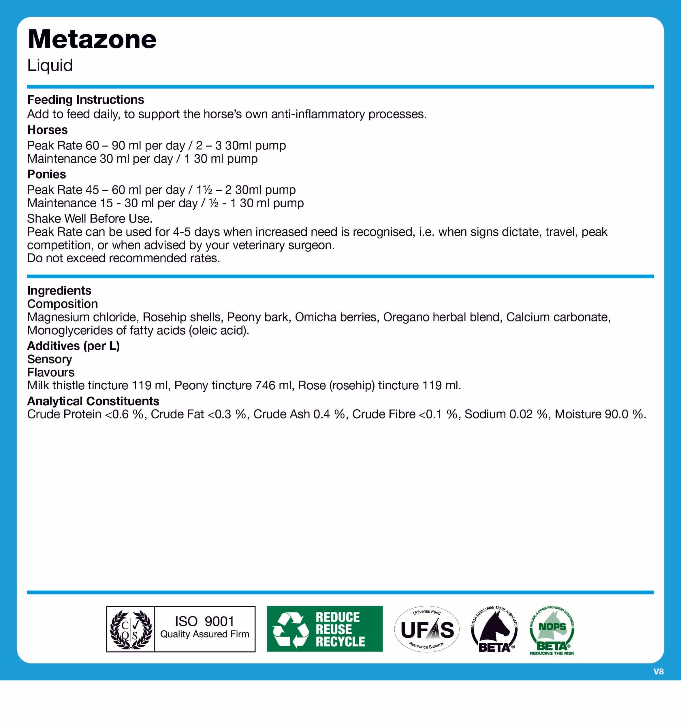 naf-equine Metazone Liquid Liquid Supplement
