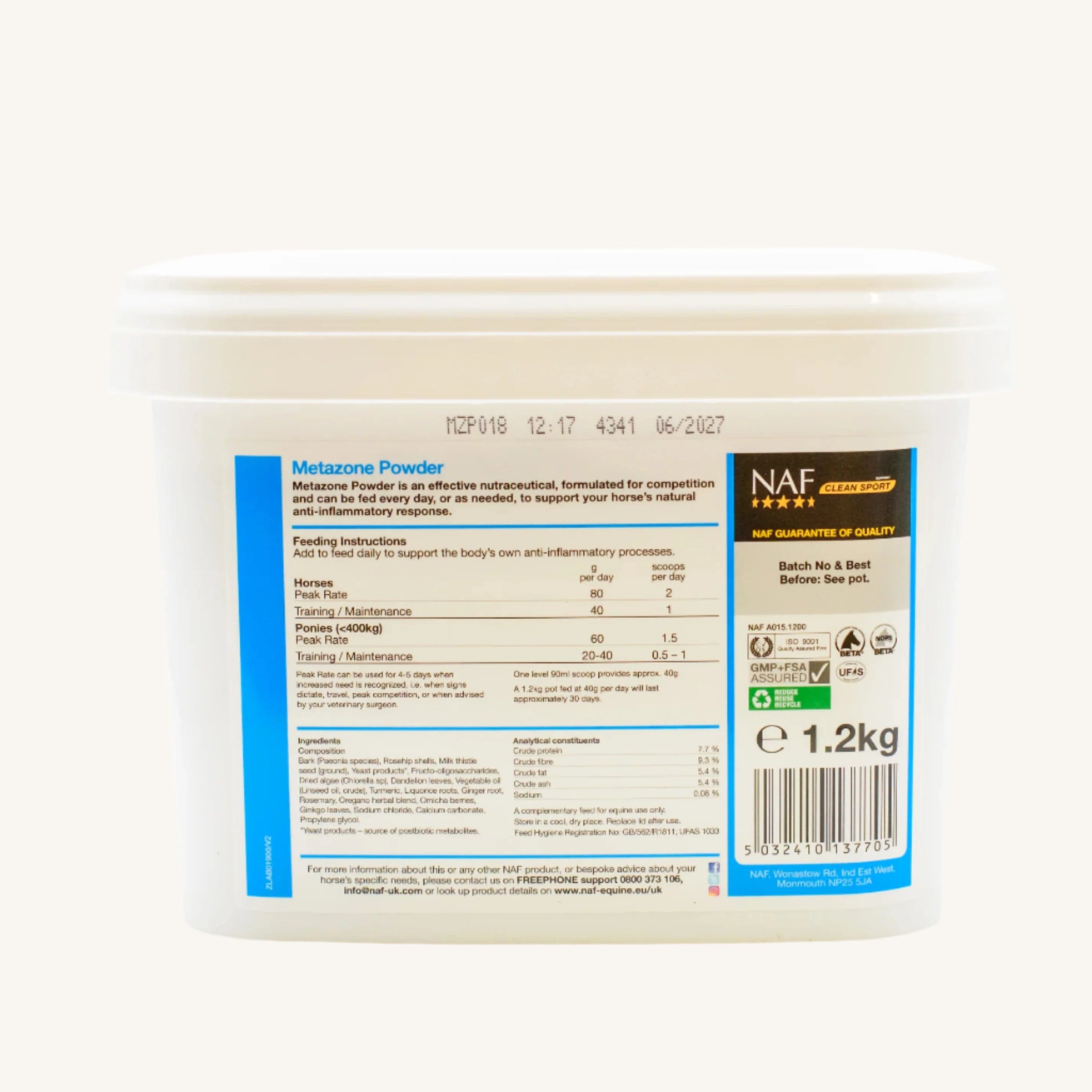 naf-equine Metazone Powder Powder Supplement