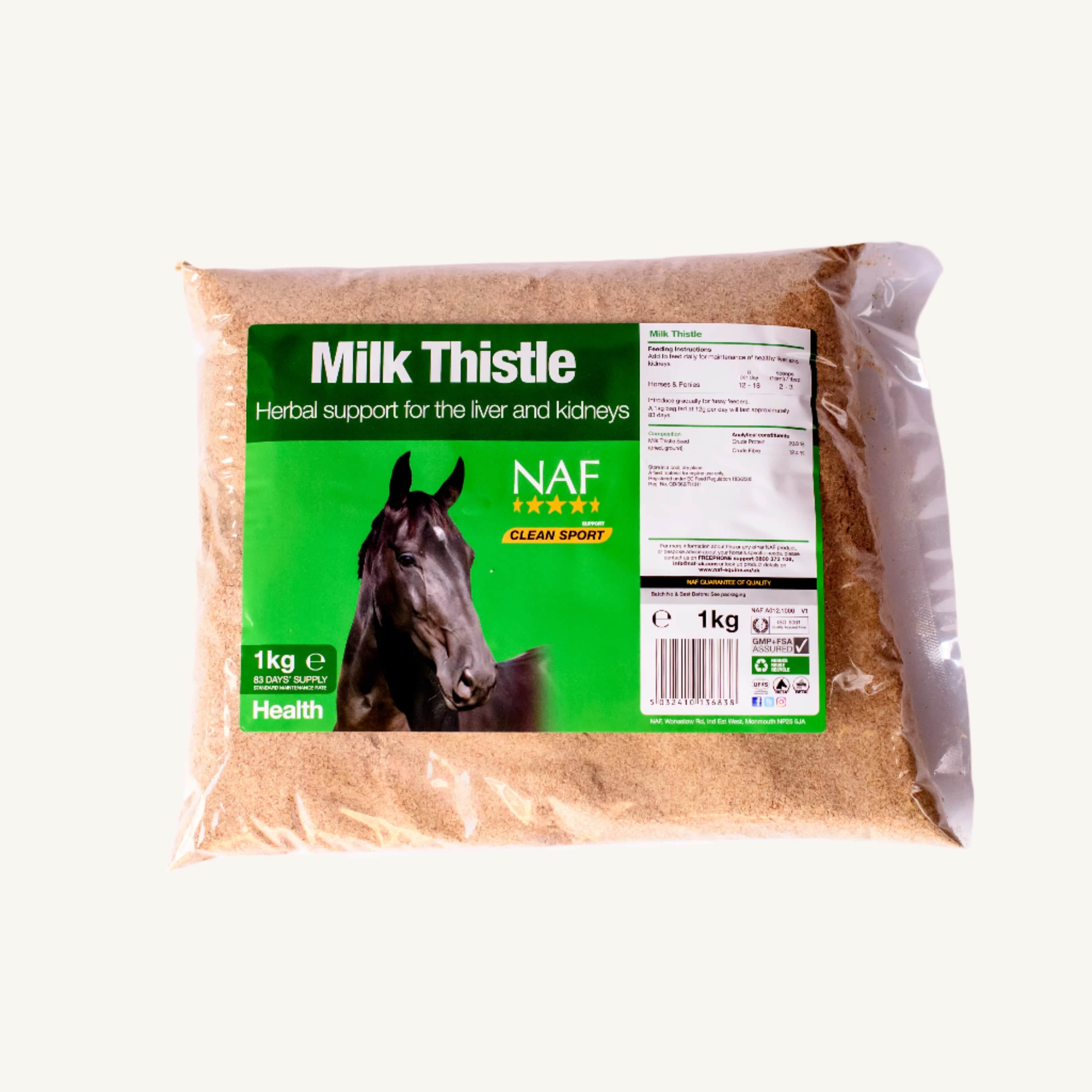 naf-equine Milk Thistle Powder 1 kg Powder Supplement