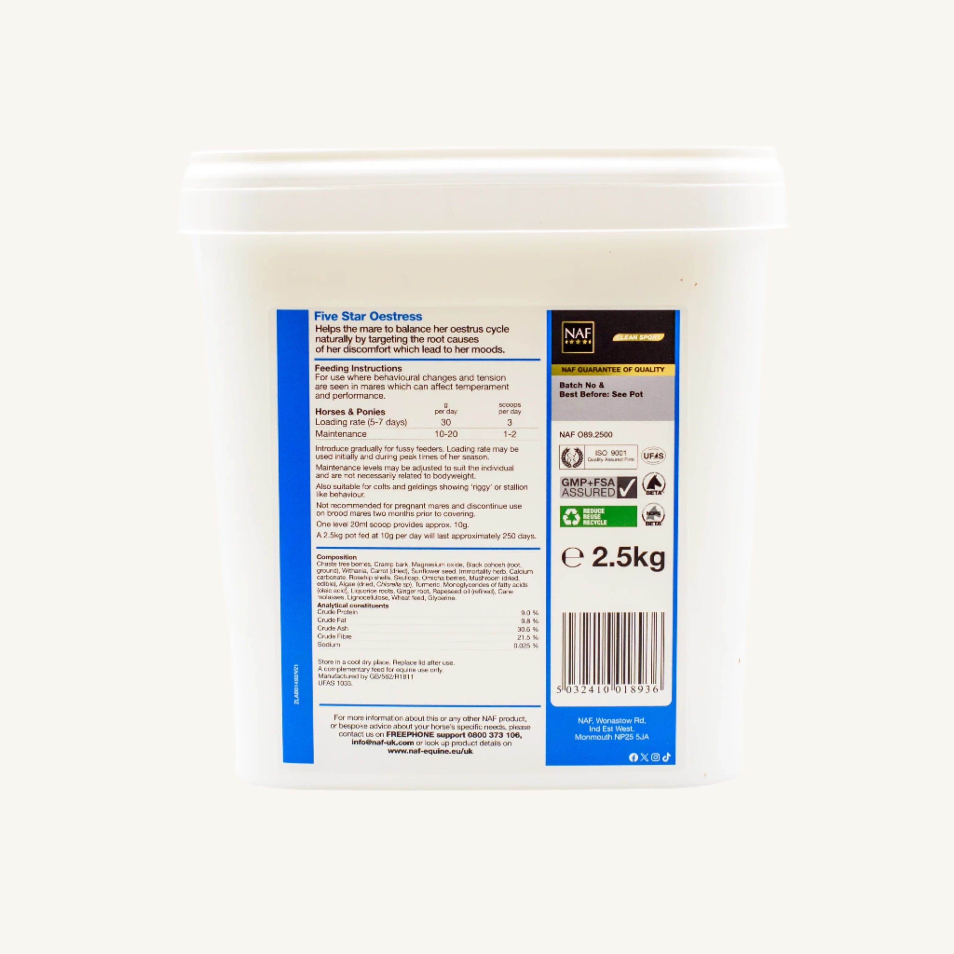 naf-equine Oestress Powder Supplement