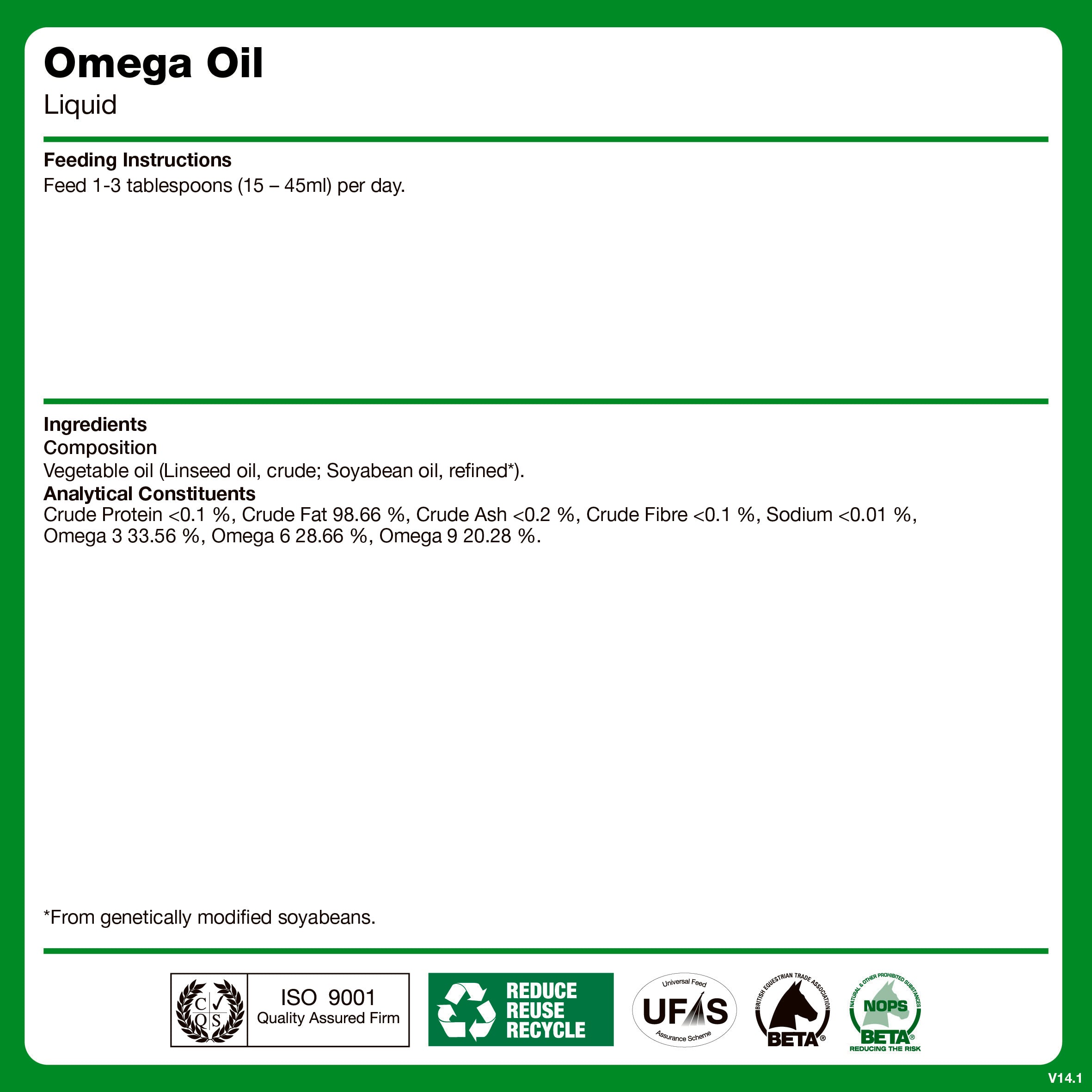 naf-equine Omega Oil Liquid Supplement