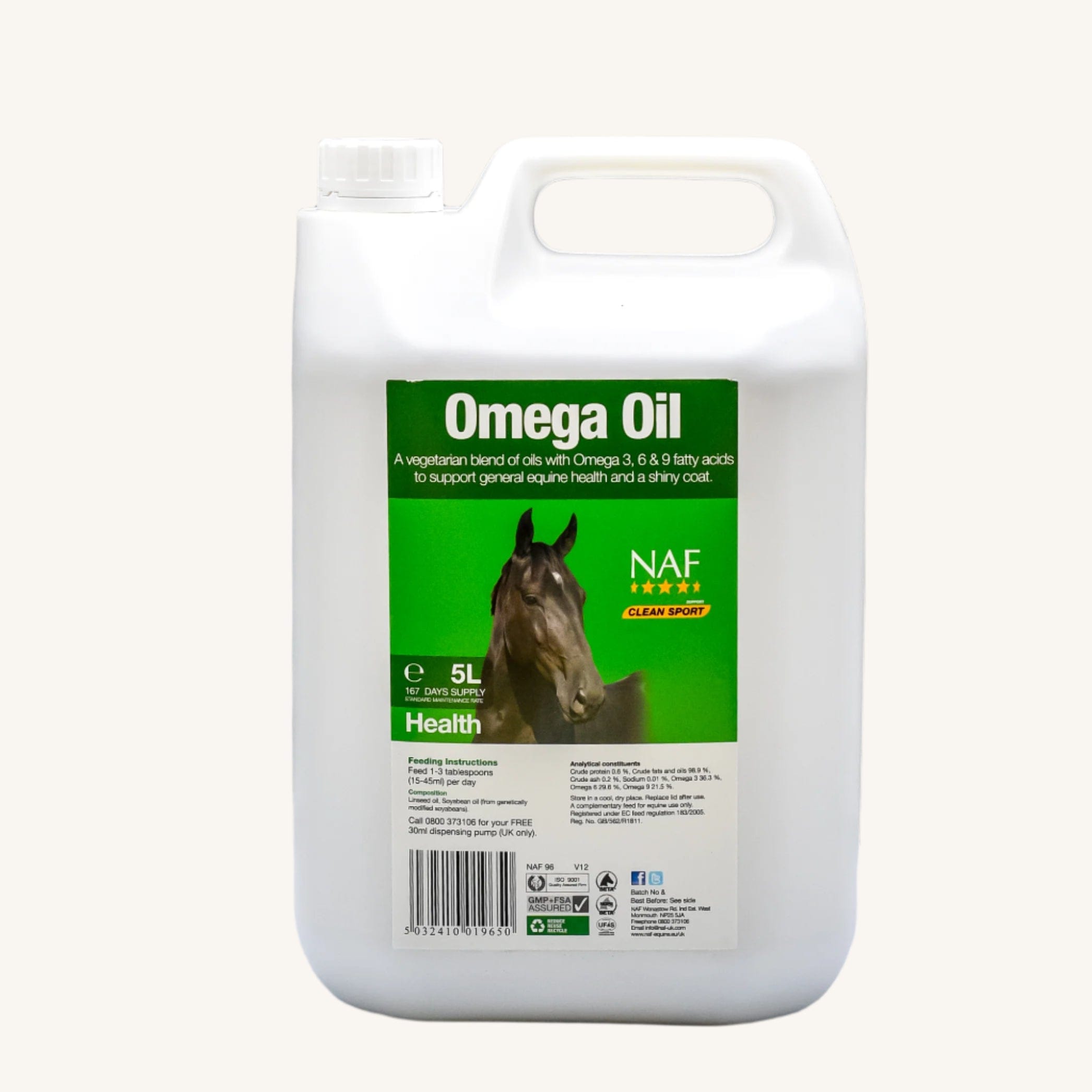 naf-equine Omega Oil 5 L Liquid Supplement