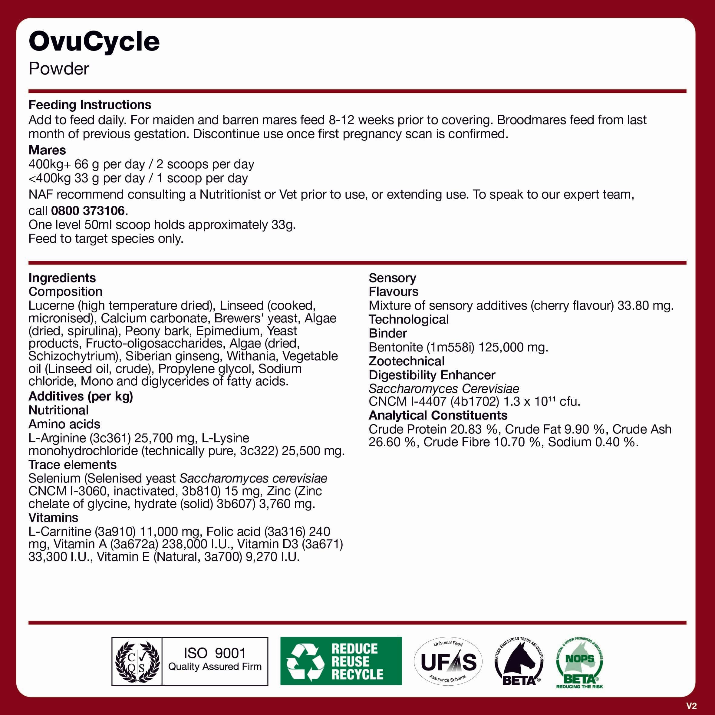 naf-equine Ovucycle 2 kg Pellet Supplement