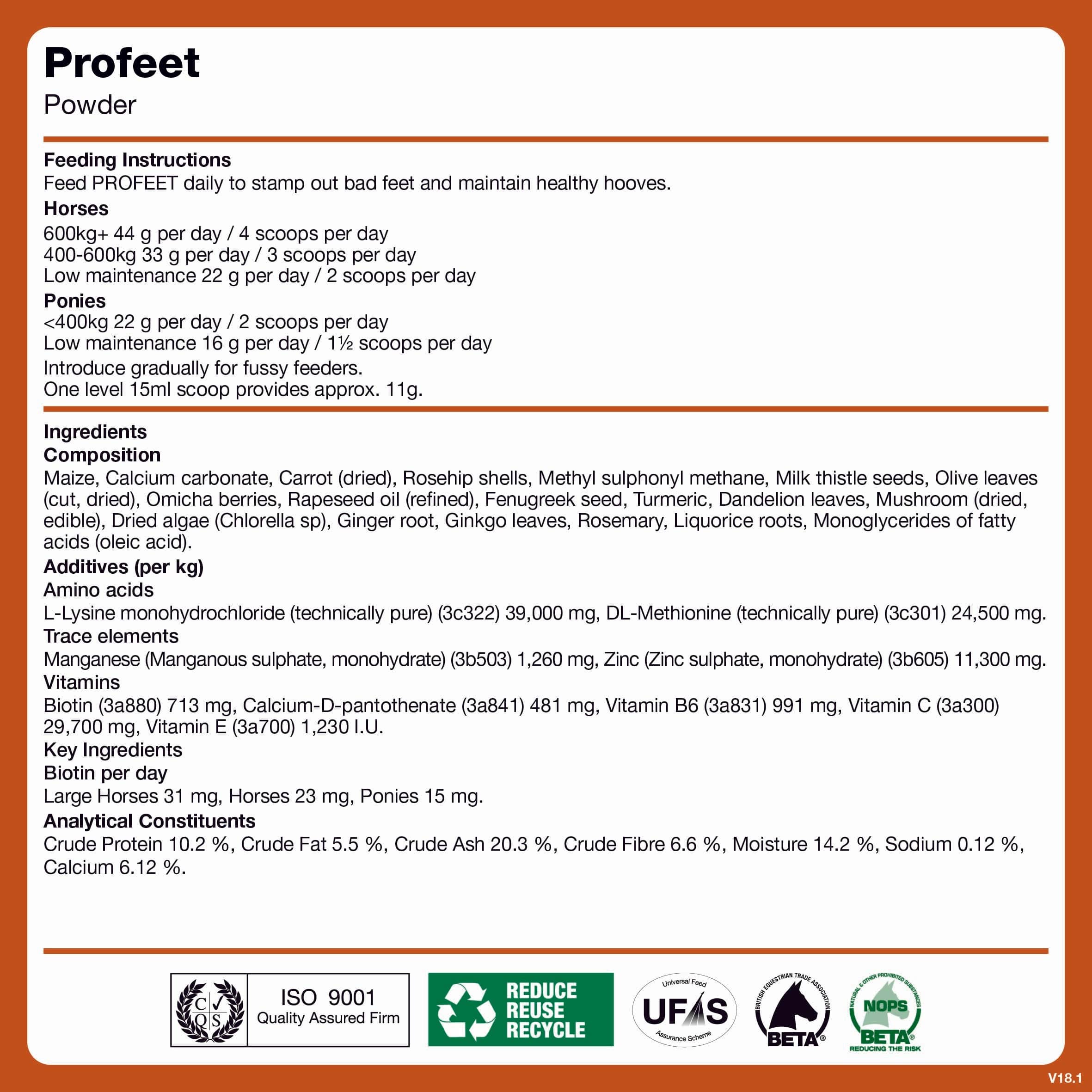 naf-equine PROFEET Powder Powder Supplement