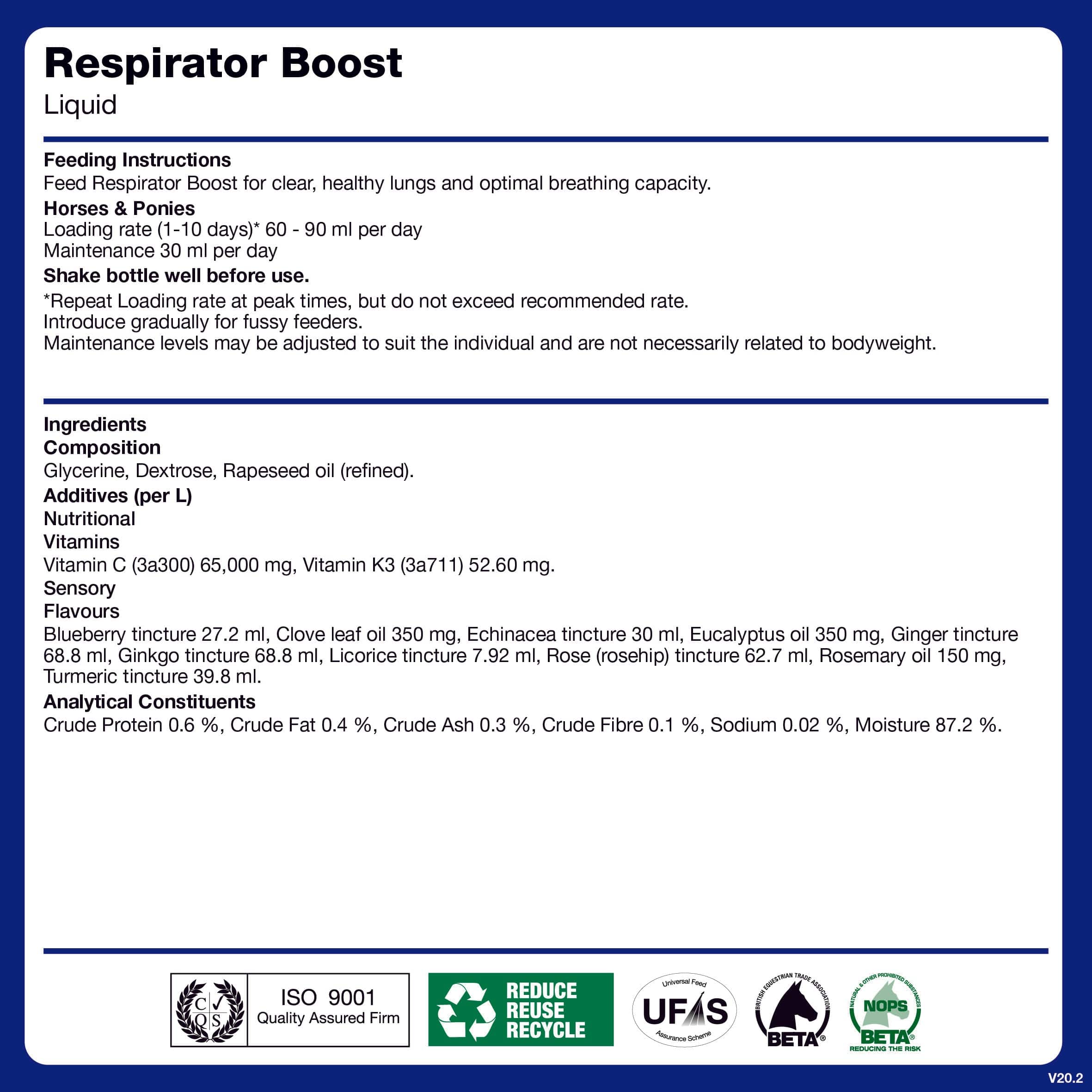 naf-equine Respirator Boost Liquid Liquid Supplement