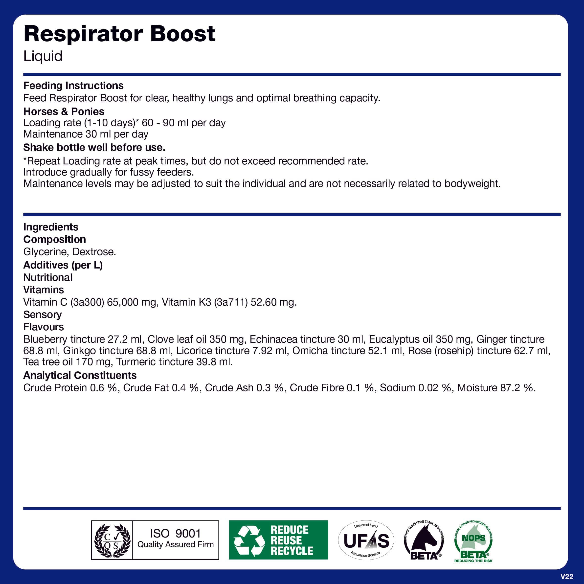naf-equine Respirator Boost Liquid Liquid Supplement