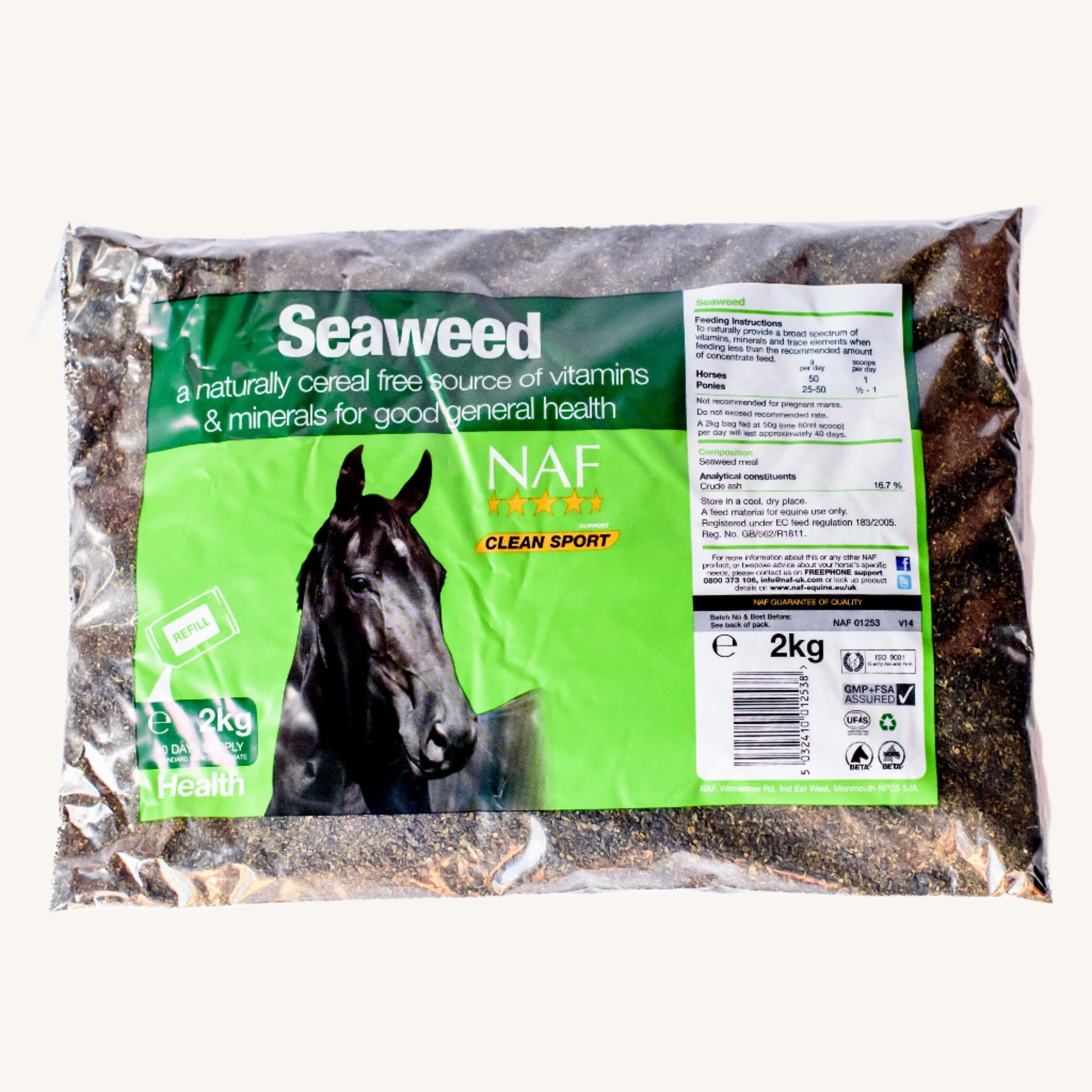 naf-equine Seaweed 2 kg Refill Powder Supplement
