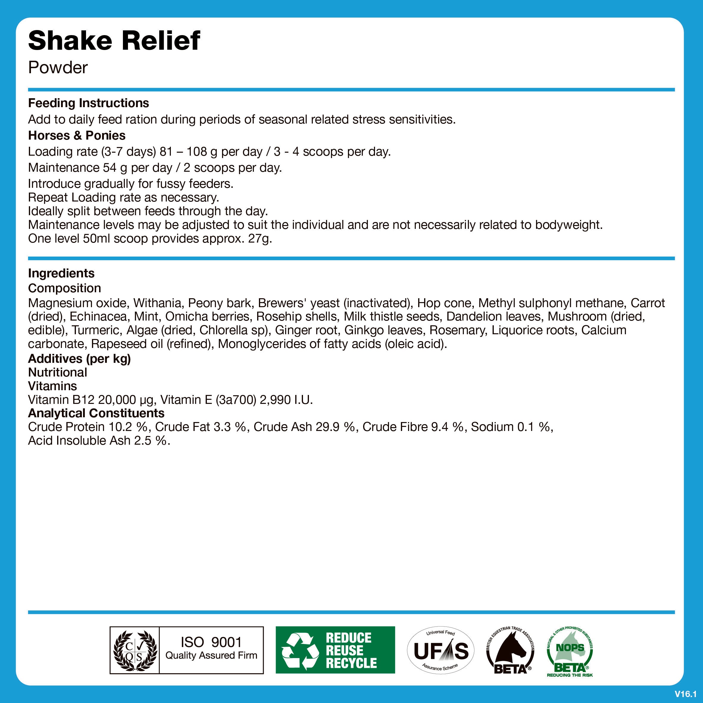 naf-equine Shake Relief 1.62 kg Powder Supplement