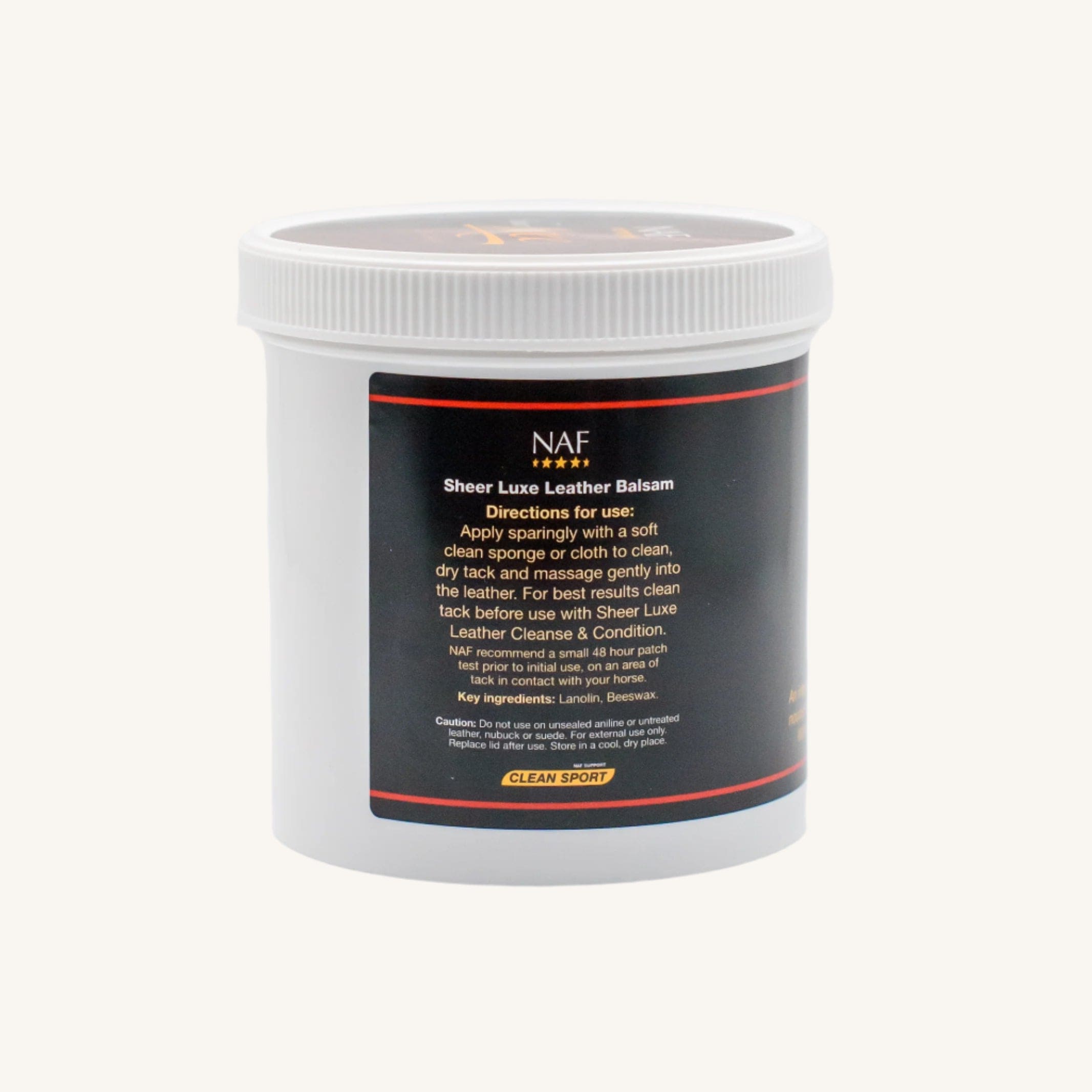 naf-equine Sheer Luxe Leather Balsm 400 g Dressing