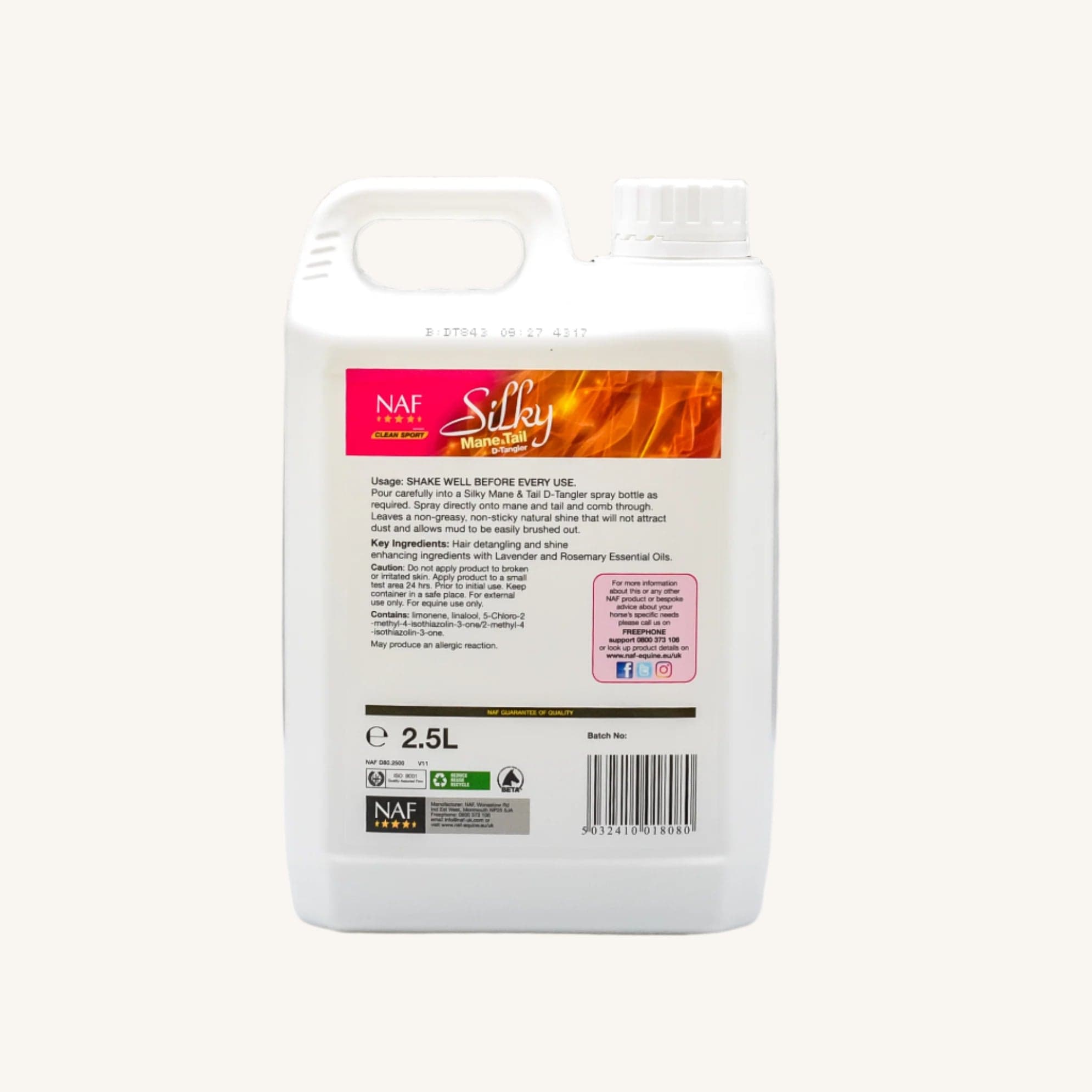 naf-equine Silky Mane & Tail D-Tangler Spray