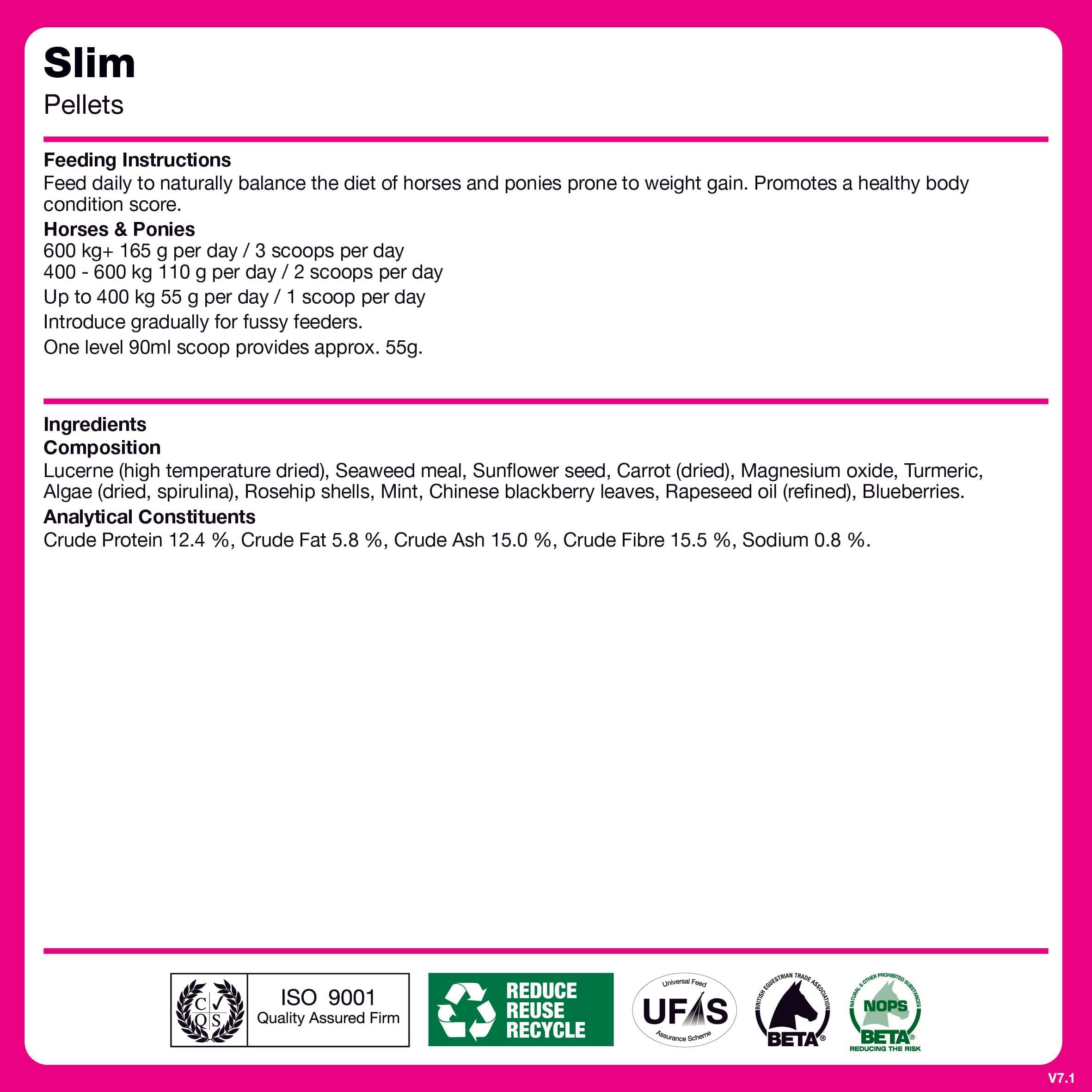 naf-equine Slim Pellets 3.3 kg Pellet Supplement