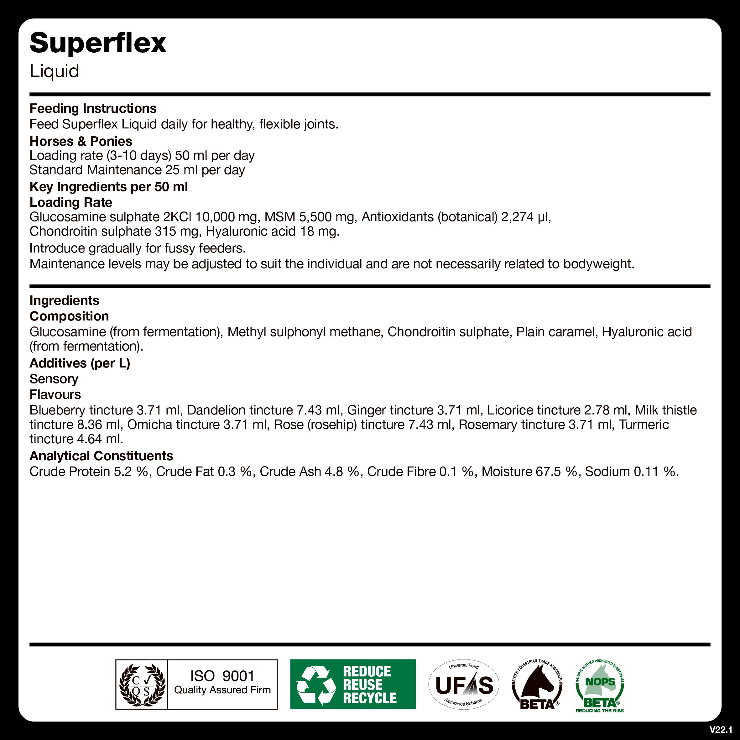naf-equine Superflex Liquid Liquid Supplement