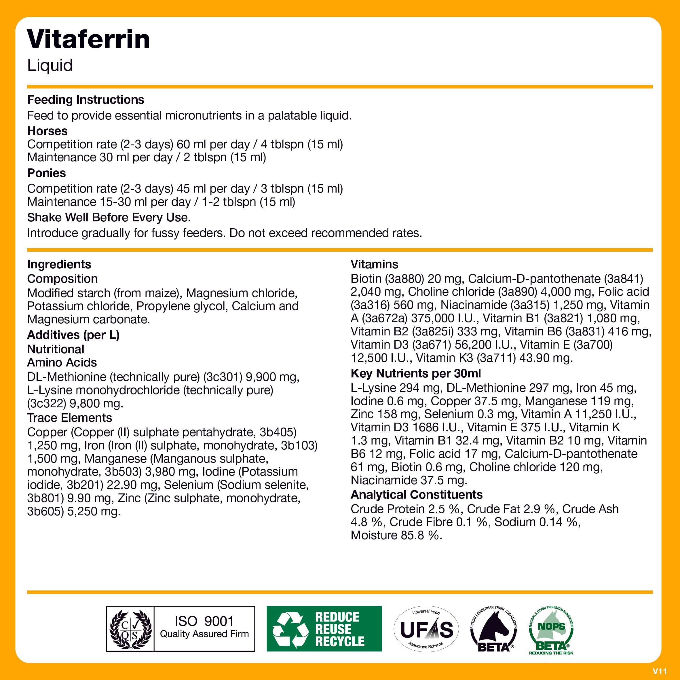 naf-equine VitaFerrin Powder Supplement