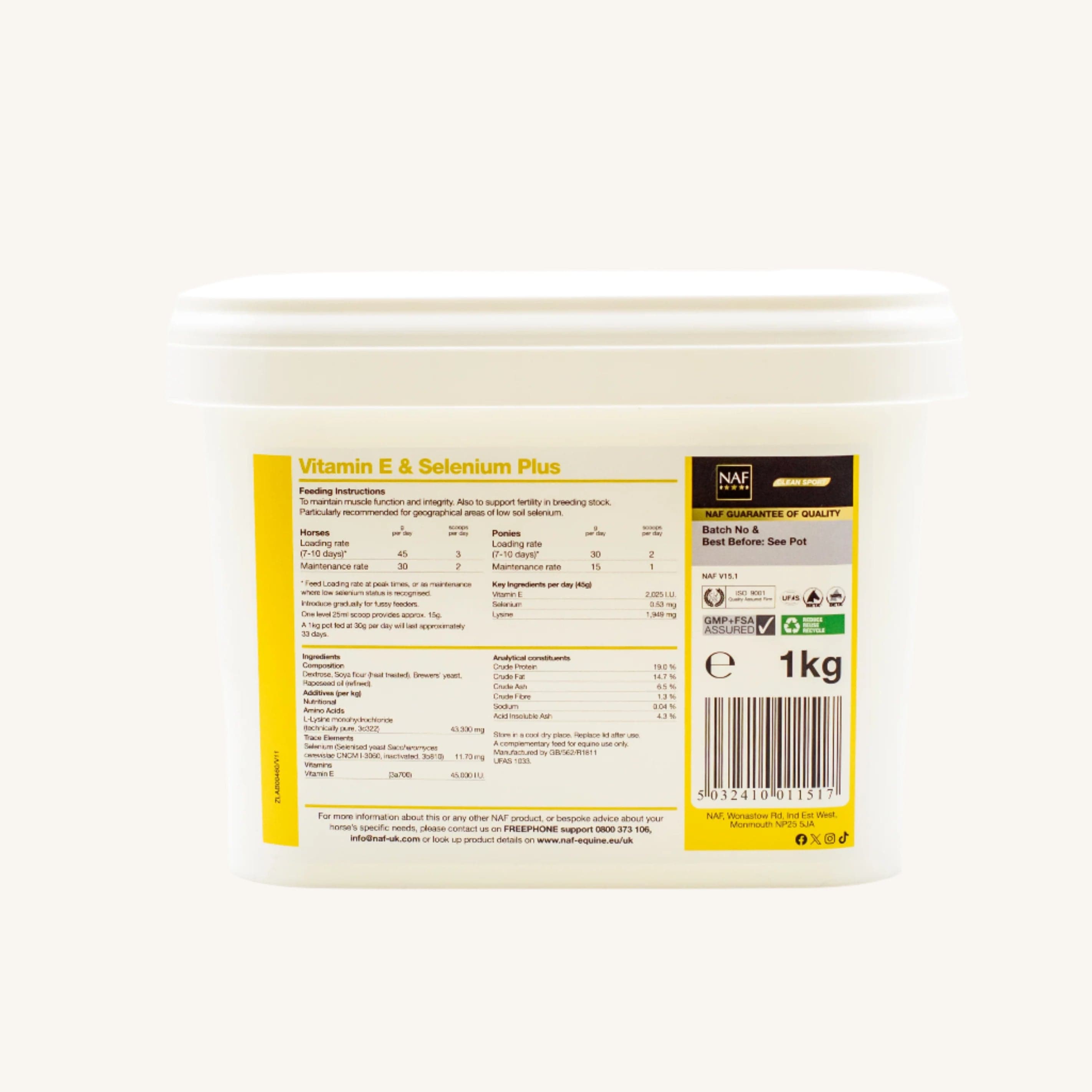 naf-equine Vitamin E & Selenium Plus Powder Supplement