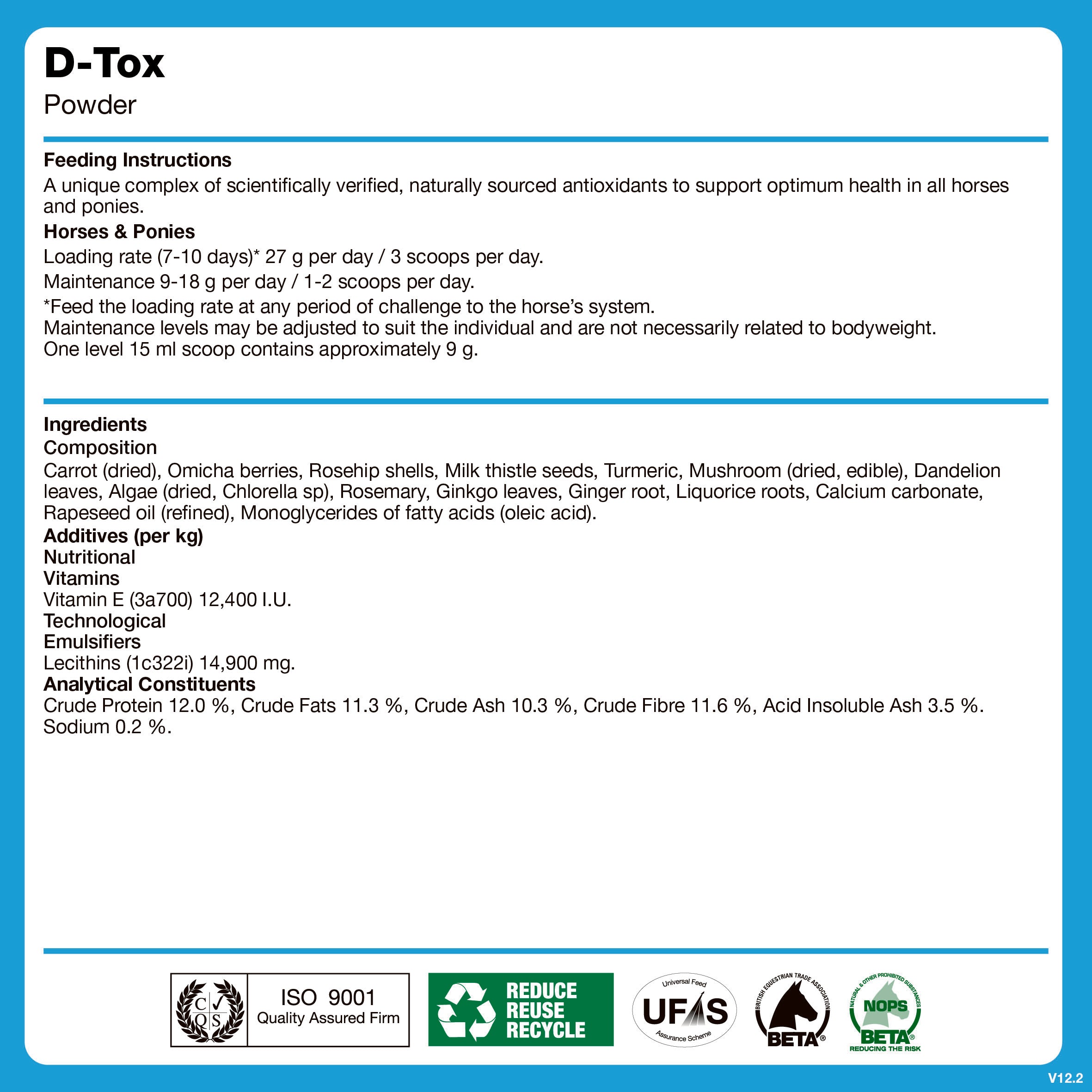 naf-equine D-Tox Powder 500 g Powder Supplement