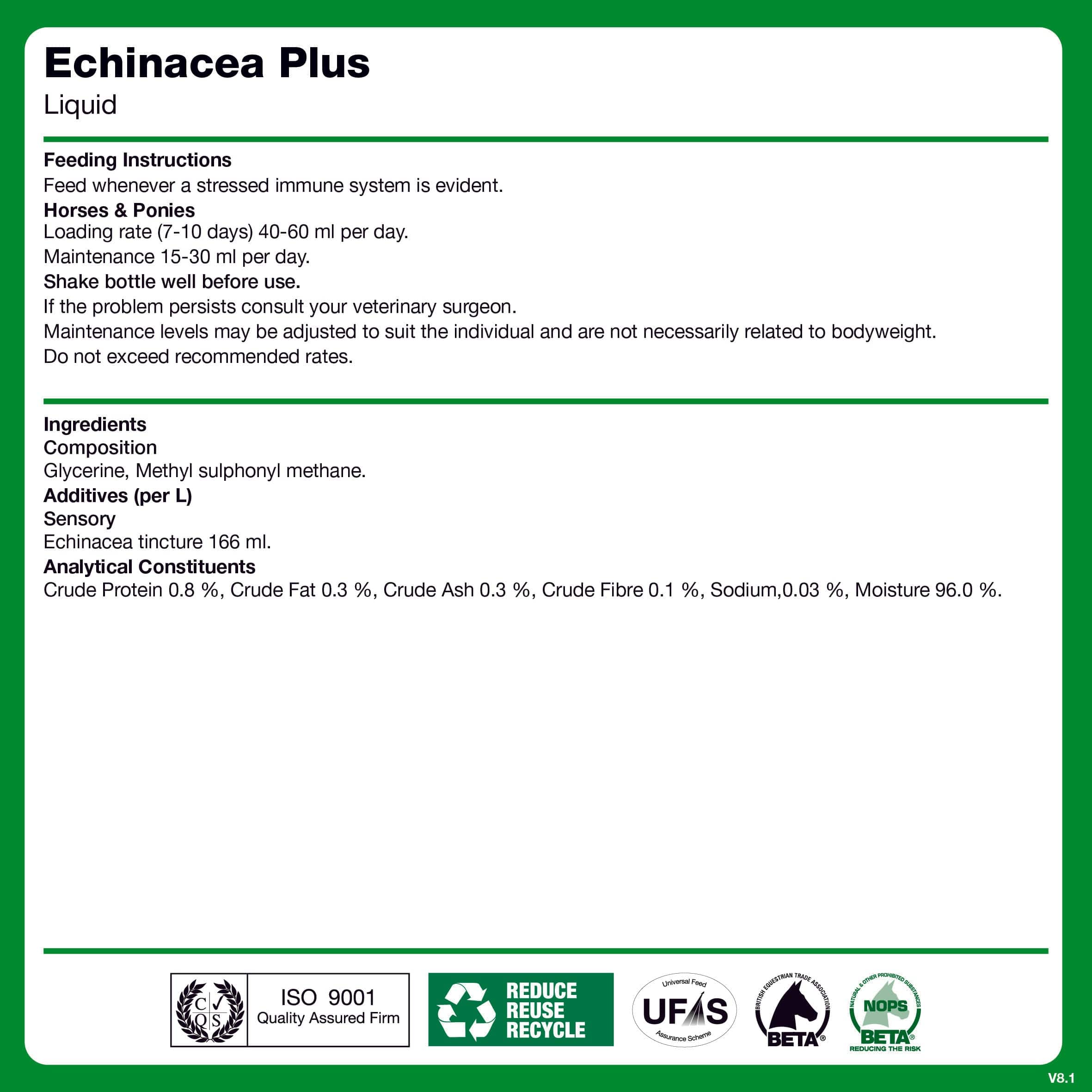 naf-equine Echinacea Plus 1 L Liquid Supplement