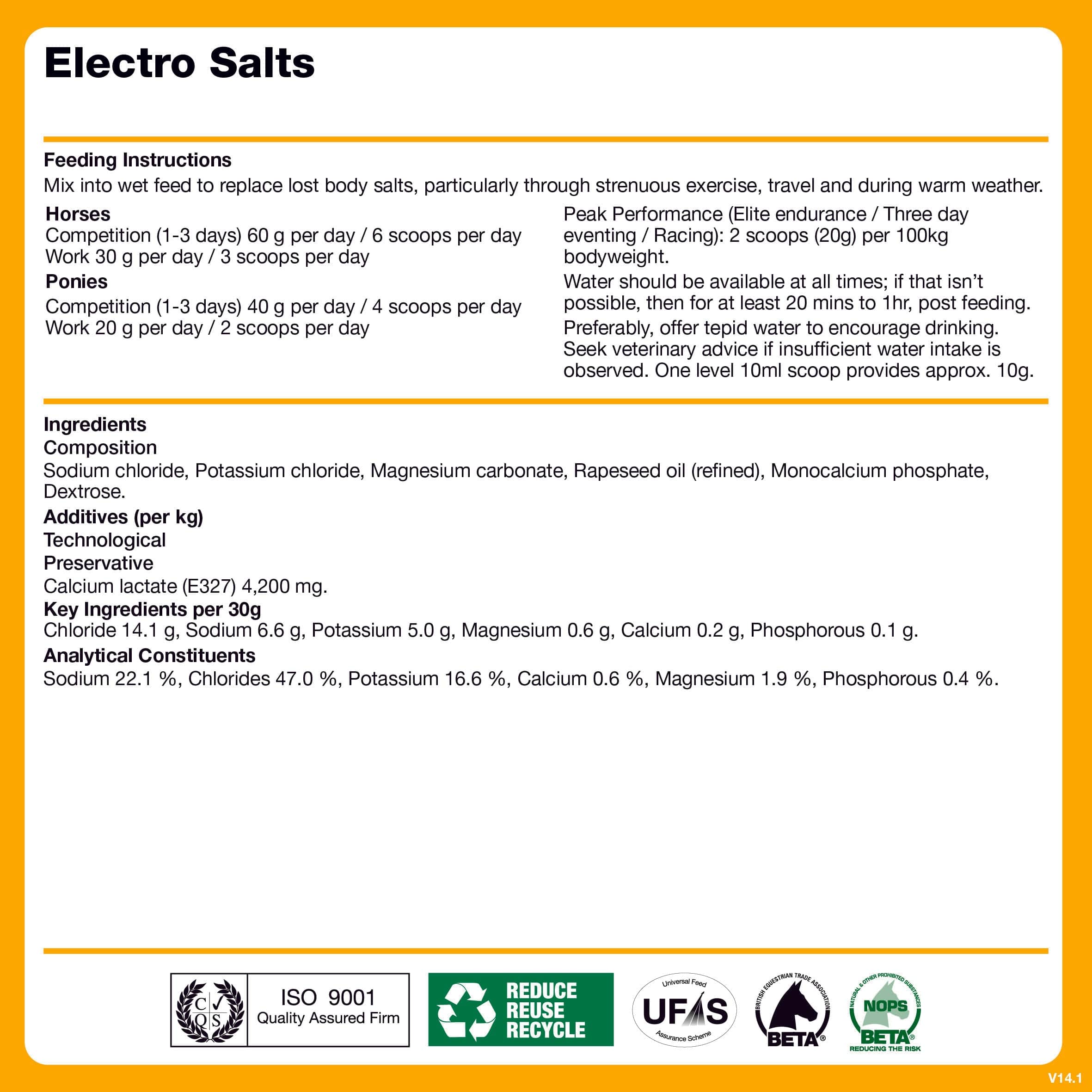 naf-equine Electro Salts Powder Supplement