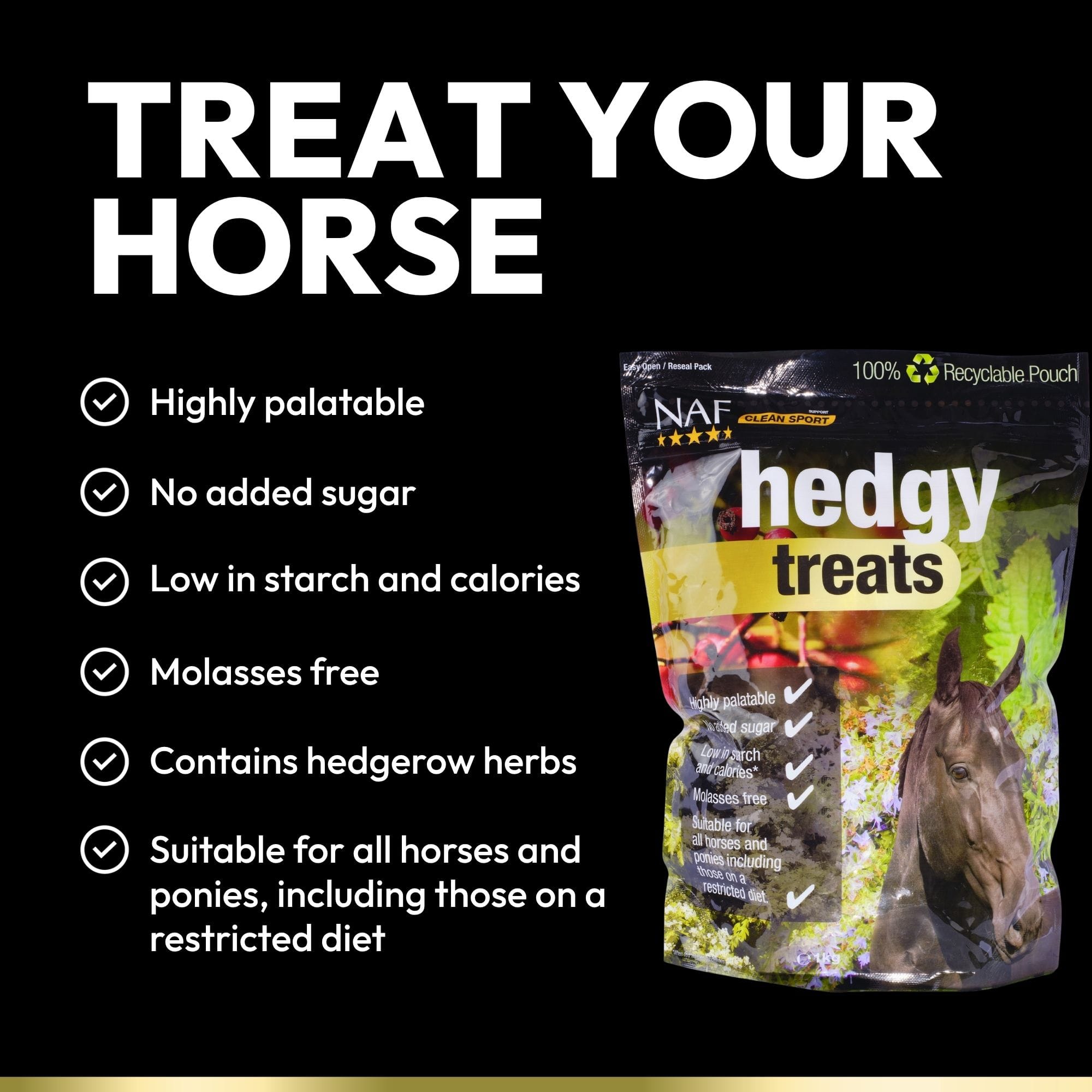 naf-equine Hedgy Treats 1 kg Treat