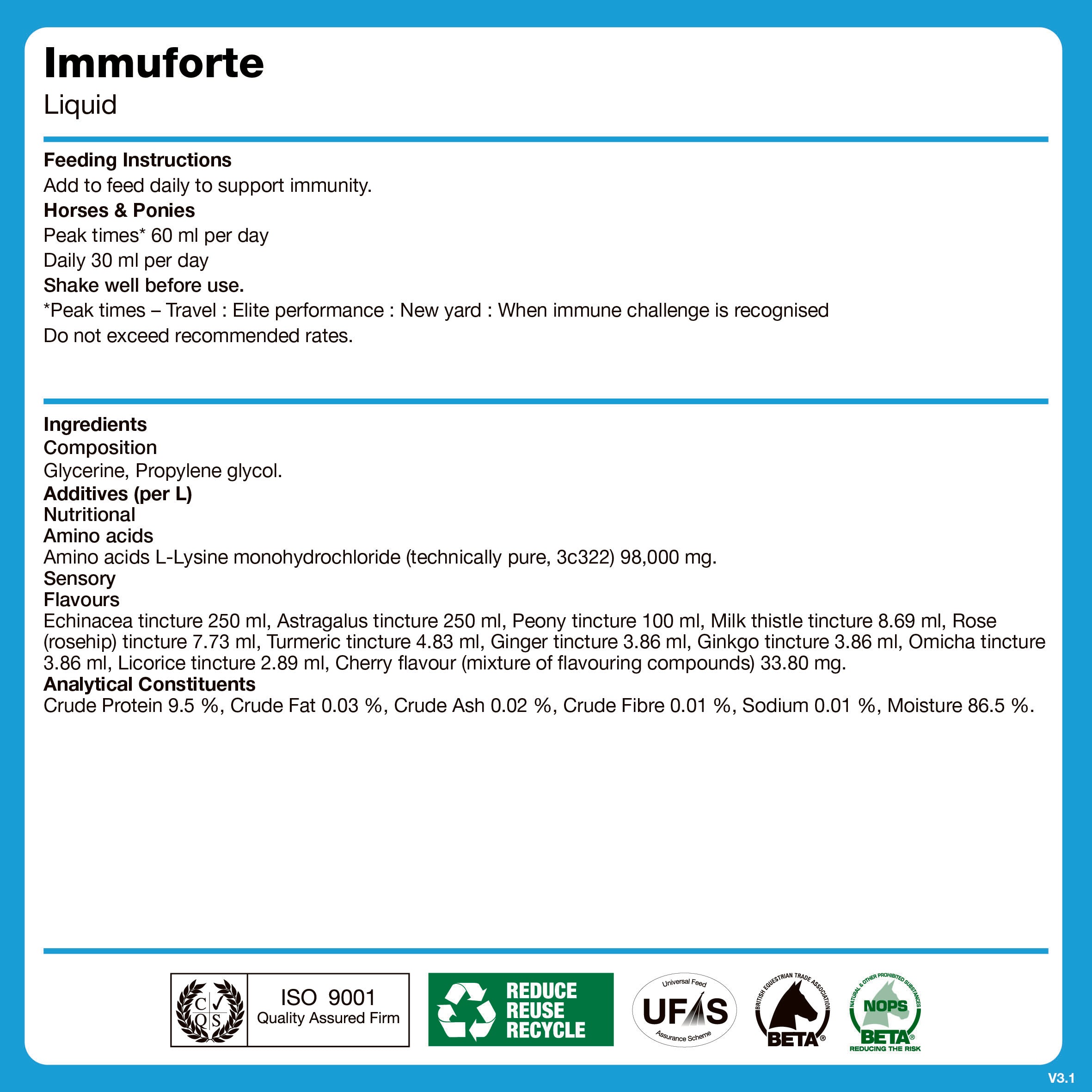naf-equine Immuforte Liquid Liquid Supplement