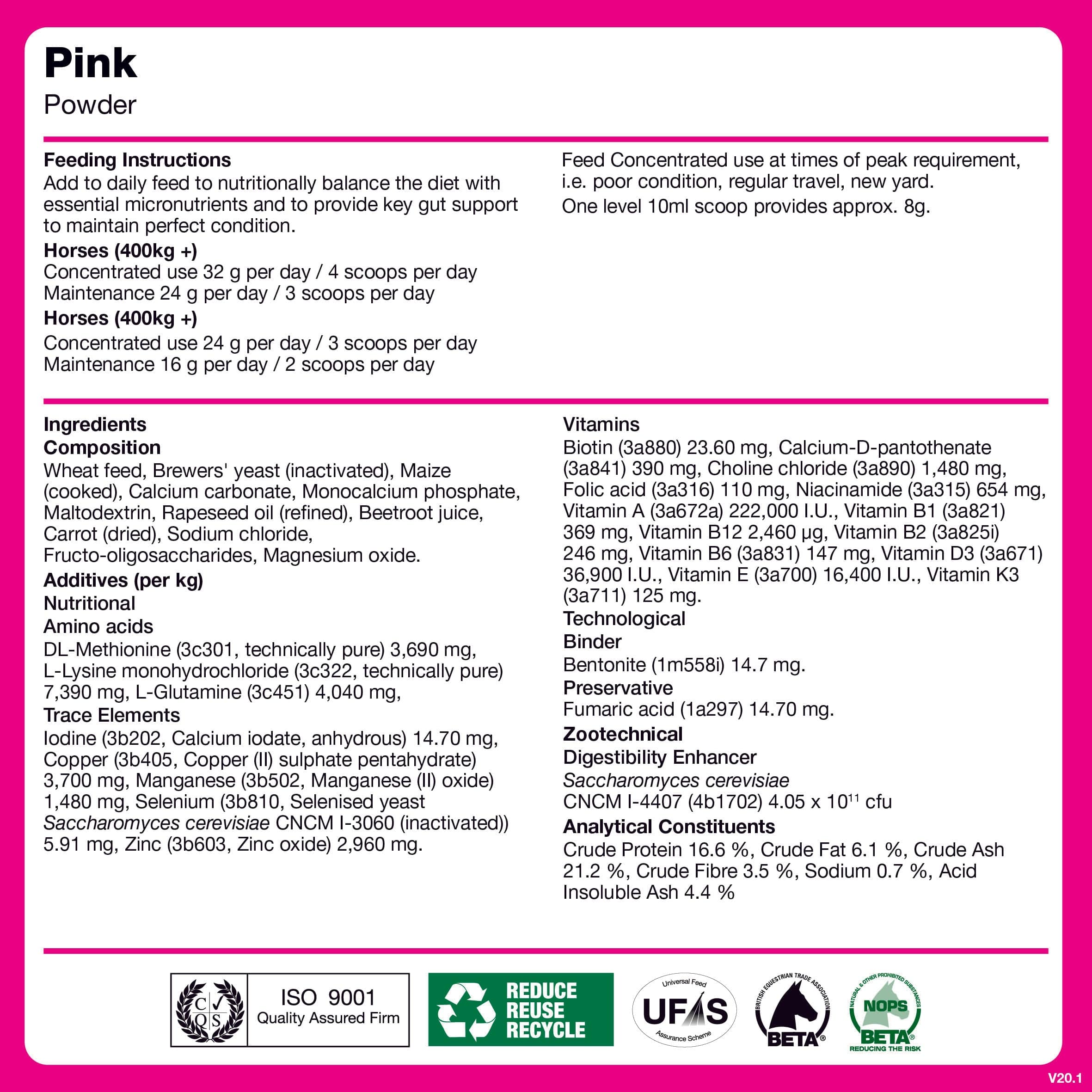 naf-equine In The Pink Powder Powder Supplement