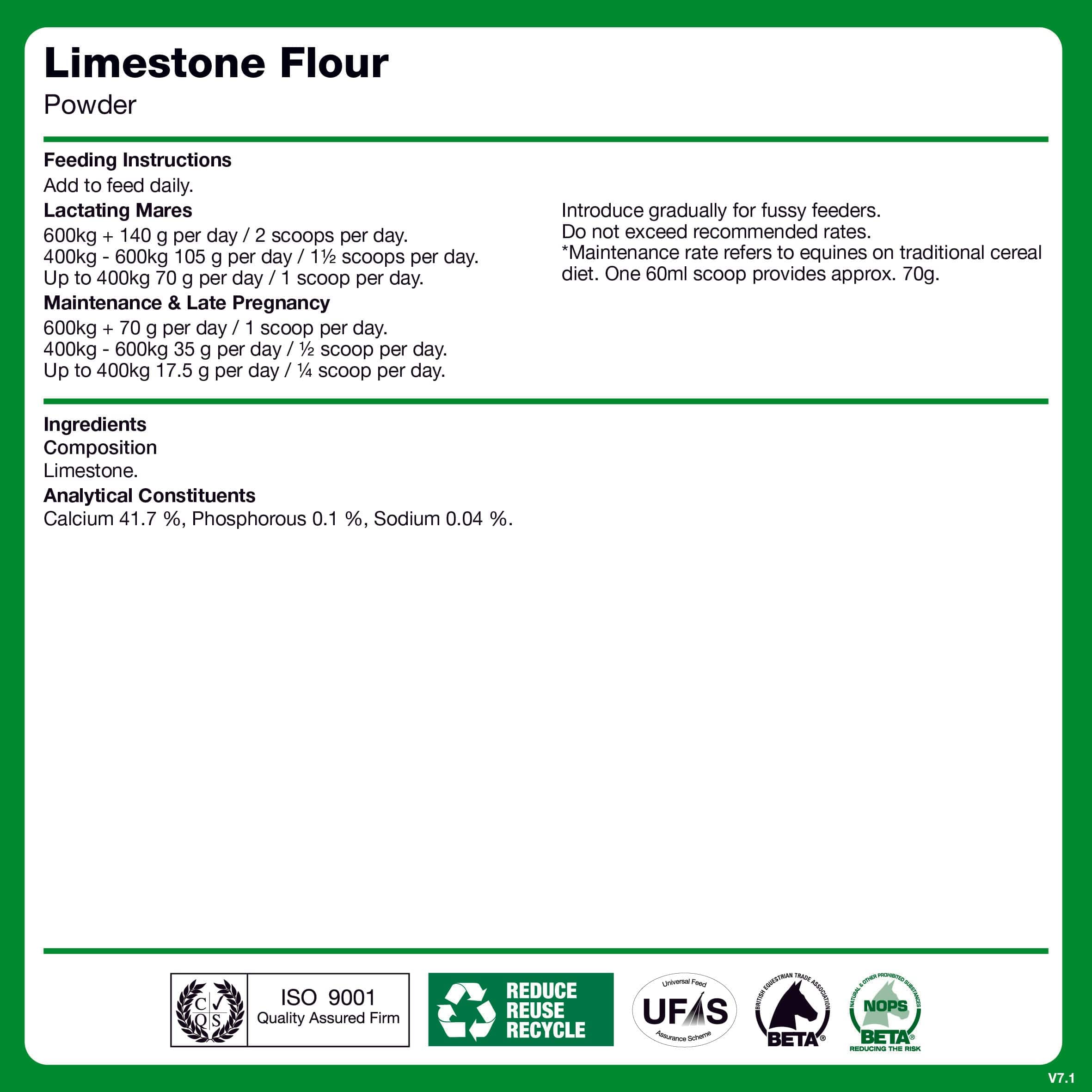 naf-equine Limestone Flour 3 kg Powder Supplement