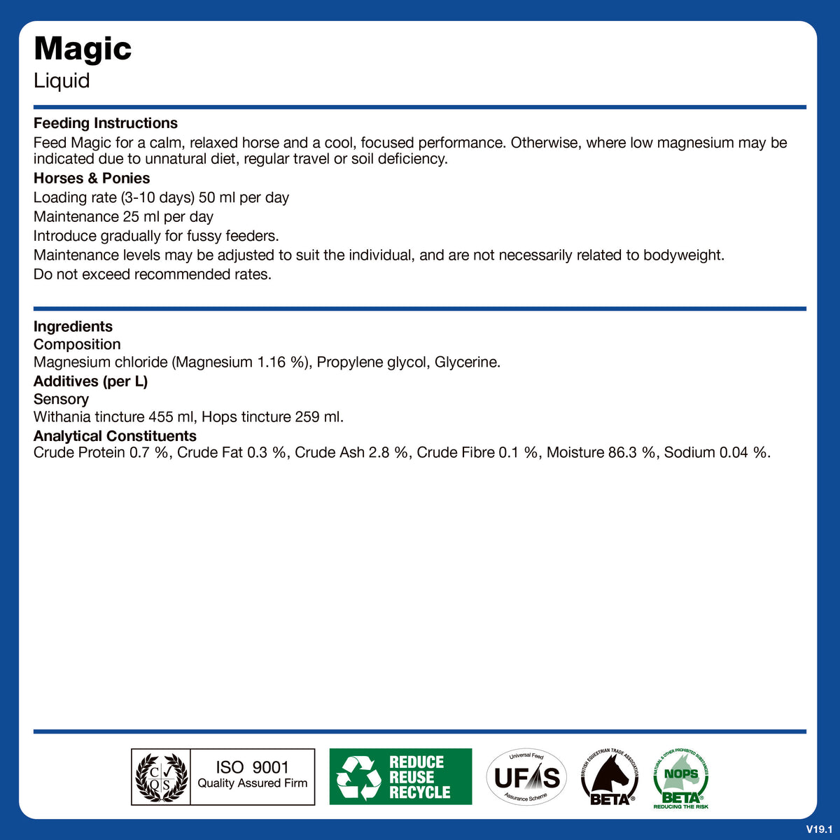 Liquid Magic | Calming & Behaviour - NAF Equine