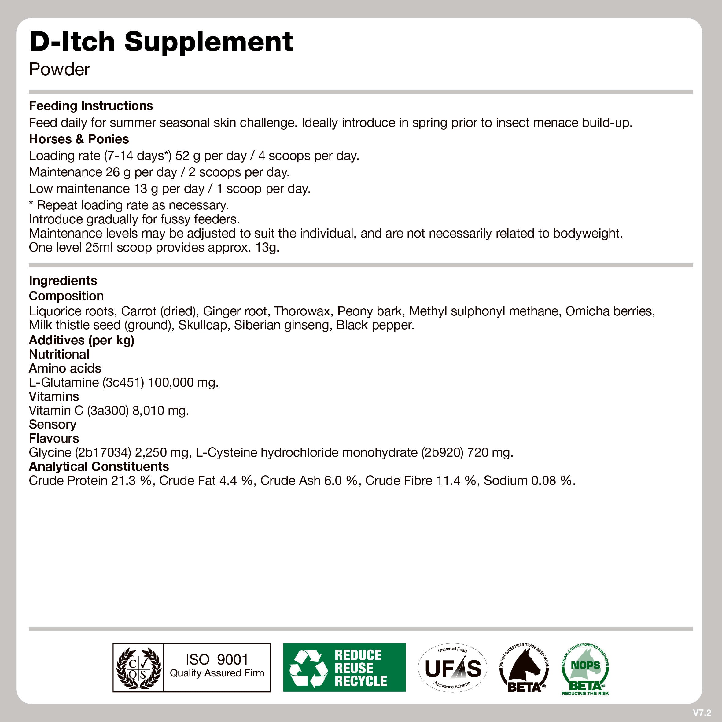 naf-equine LTSTI D-Itch Supplement Powder Supplement