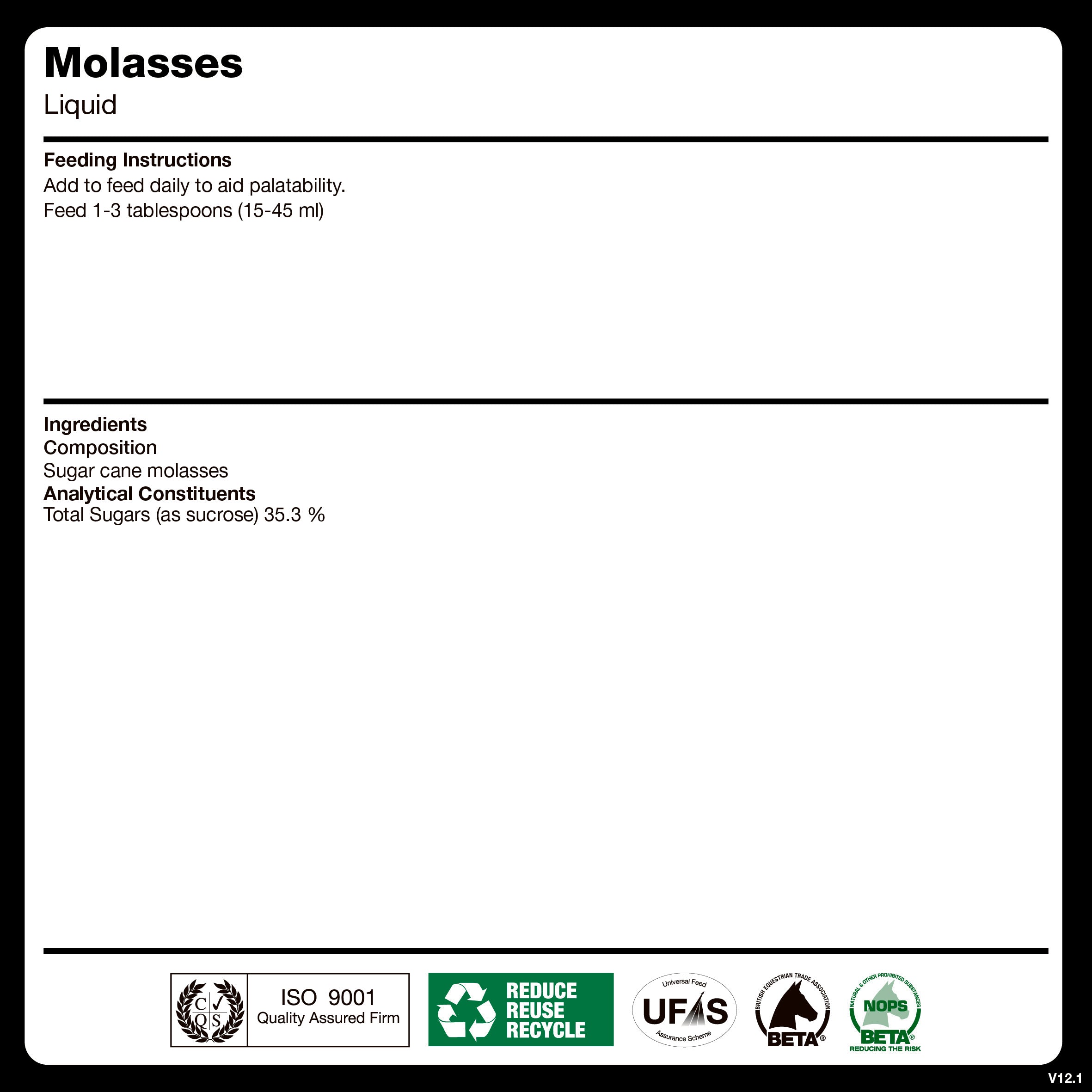 naf-equine Molasses 5 L Liquid Supplement