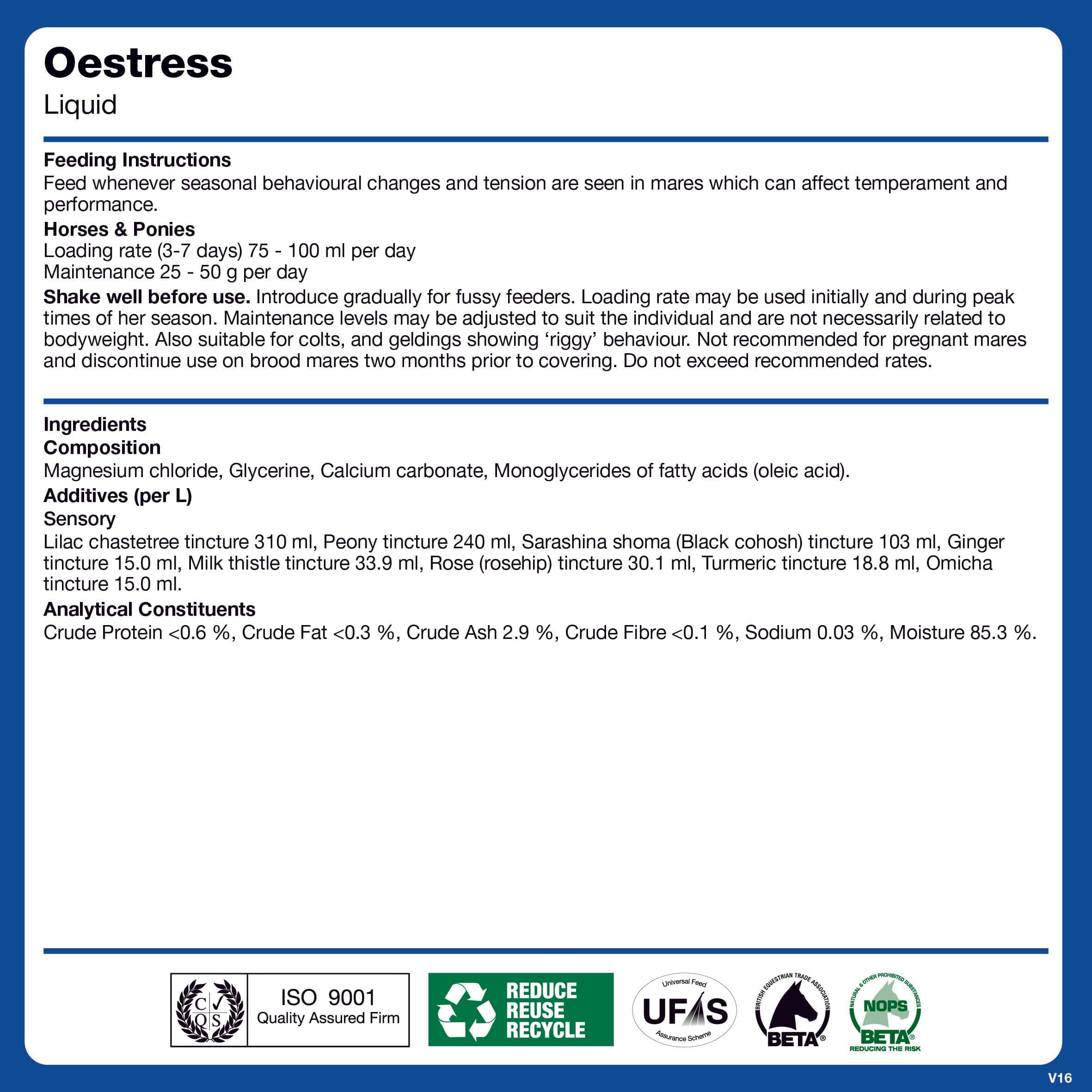 naf-equine Oestress Liquid Liquid Supplement
