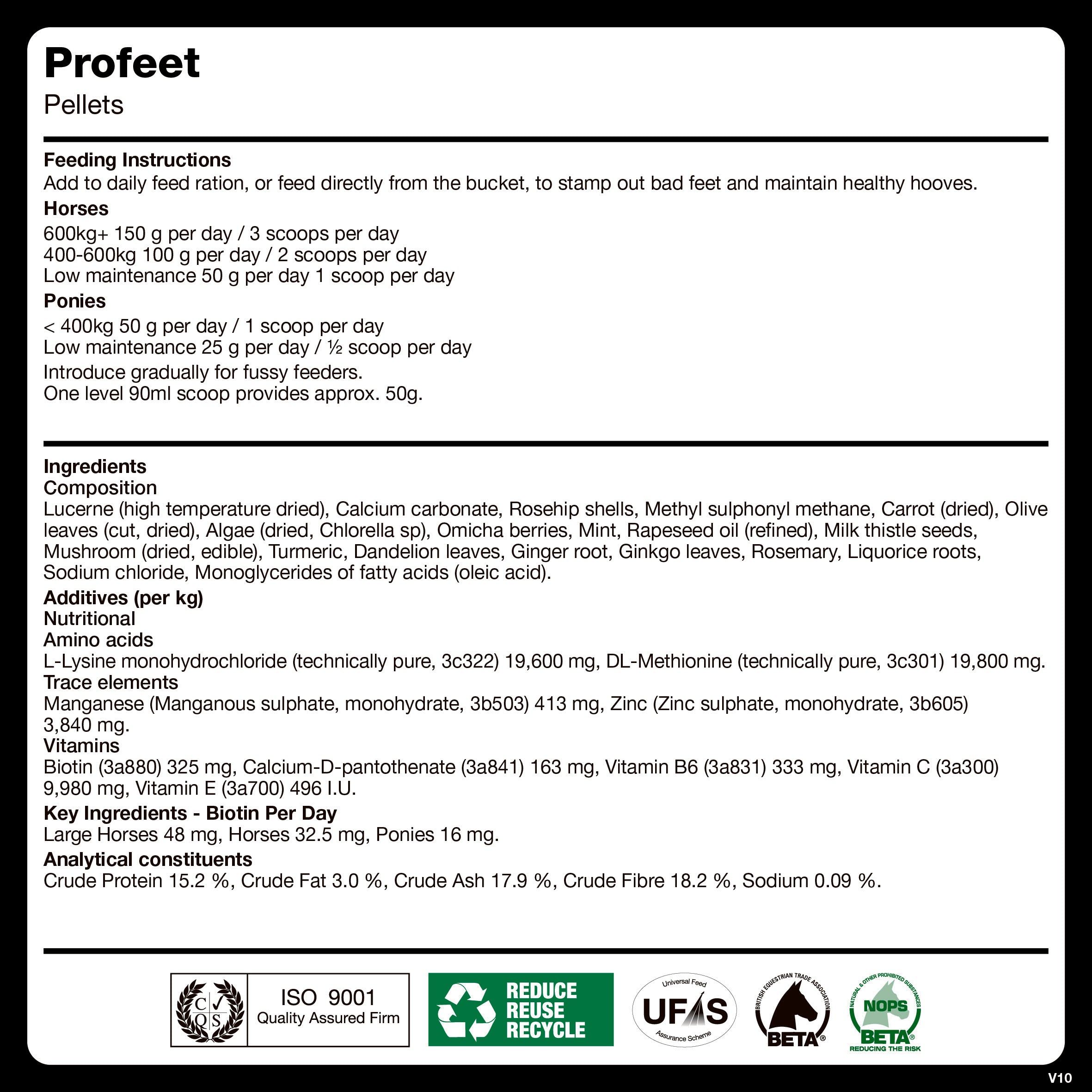naf-equine PROFEET Pellets 3 kg Pellet Supplement