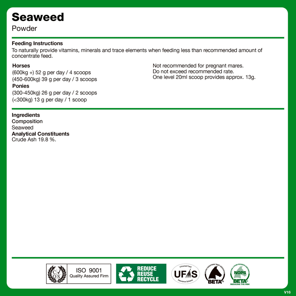 naf-equine Seaweed Powder Supplement