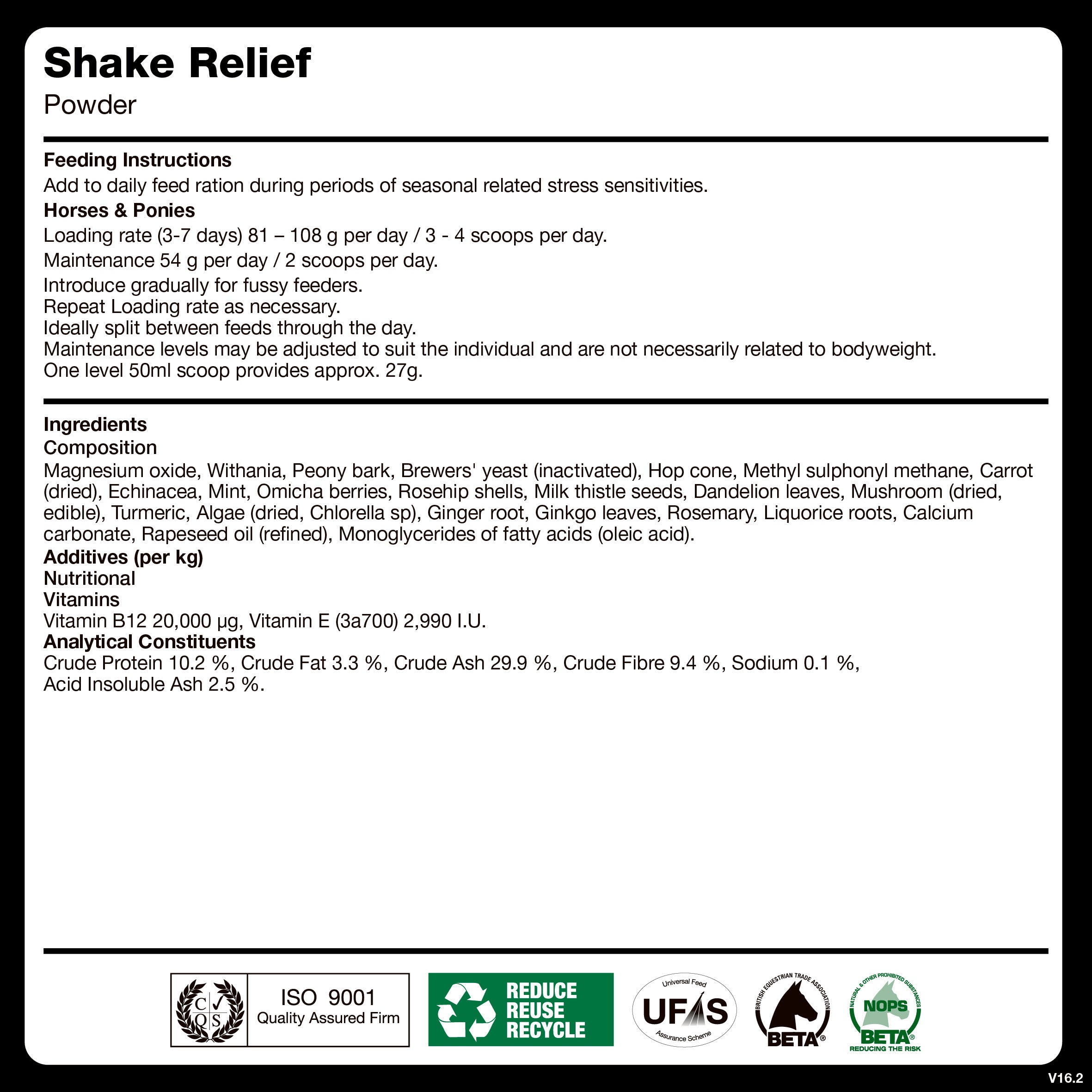 naf-equine Shake Relief 1.62 kg Powder Supplement