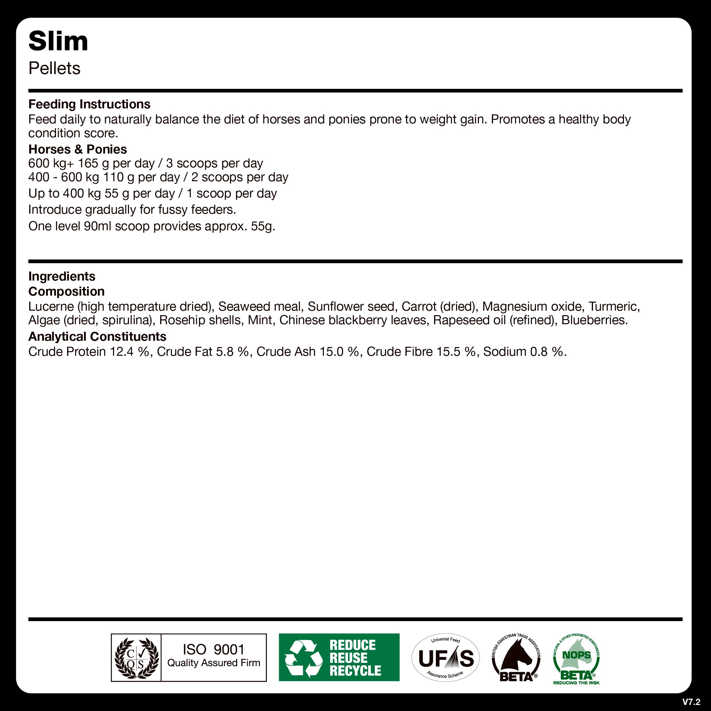 naf-equine Slim Pellets 3.3 kg Pellet Supplement