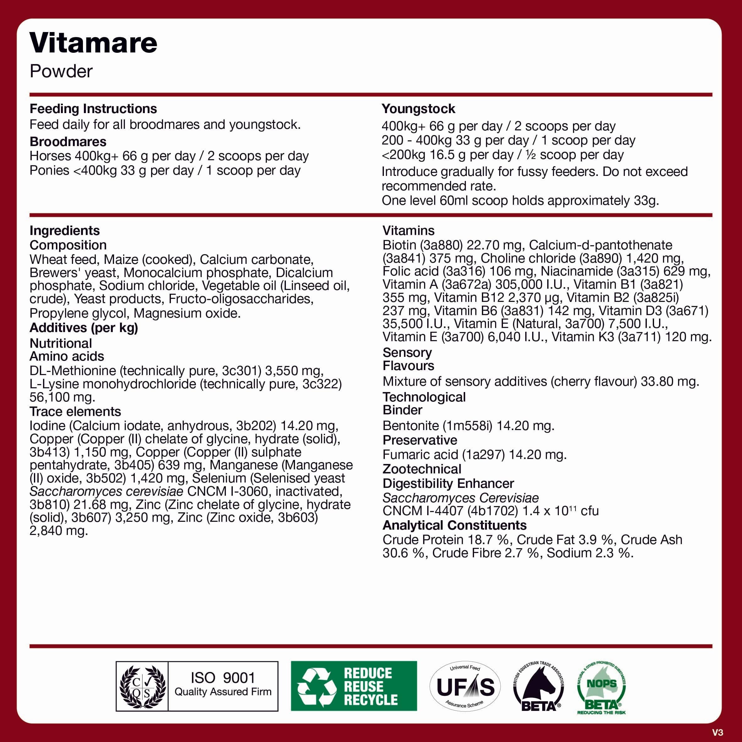 naf-equine Vitamare 2 kg Powder Supplement